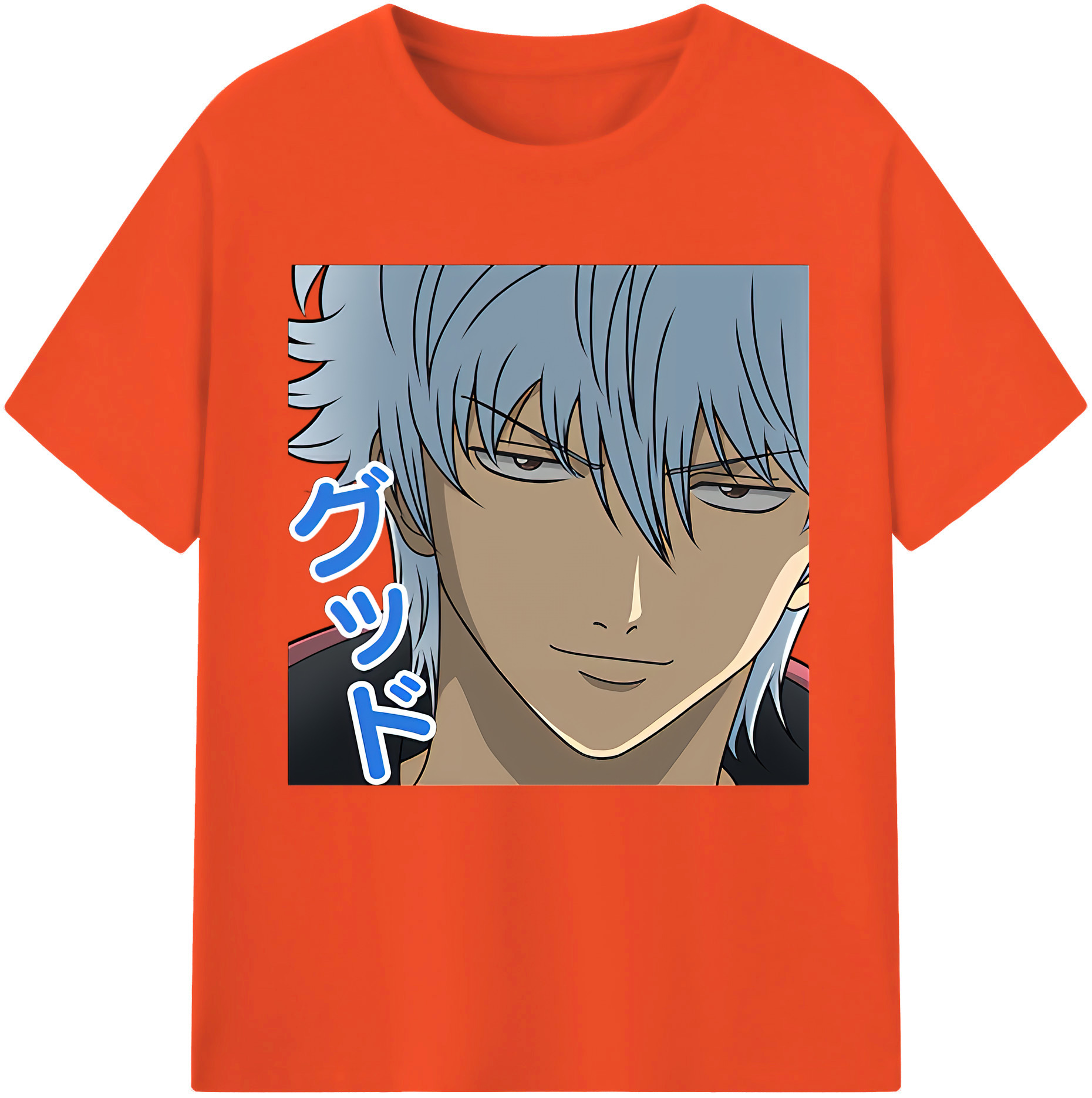 （画像用） ぎんたま 坂田銀時（さかたぎんとき） 神楽 志村新八（しむら しんぱち） GINTAMA Sakata Gintoki Kagura Shimura Shinpachi 綿100％半袖Tシャツ（フロントプリント）