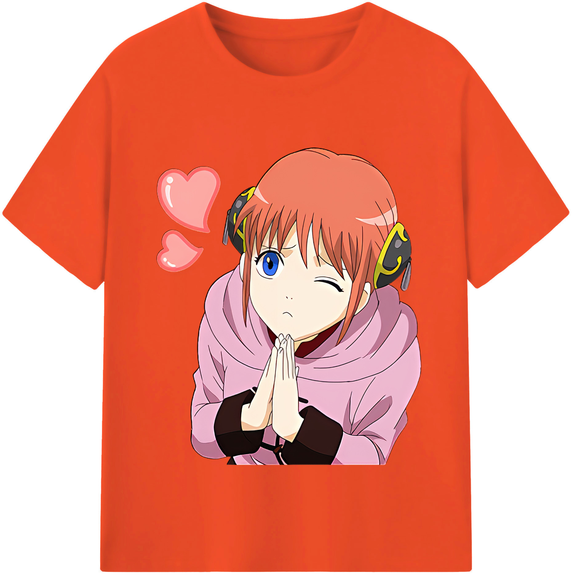 ぎんたま 坂田銀時（さかたぎんとき） 神楽 志村新八（しむら しんぱち） GINTAMA Sakata Gintoki Kagura Shimura Shinpachi 綿100％半袖Tシャツ（フロントプリント）