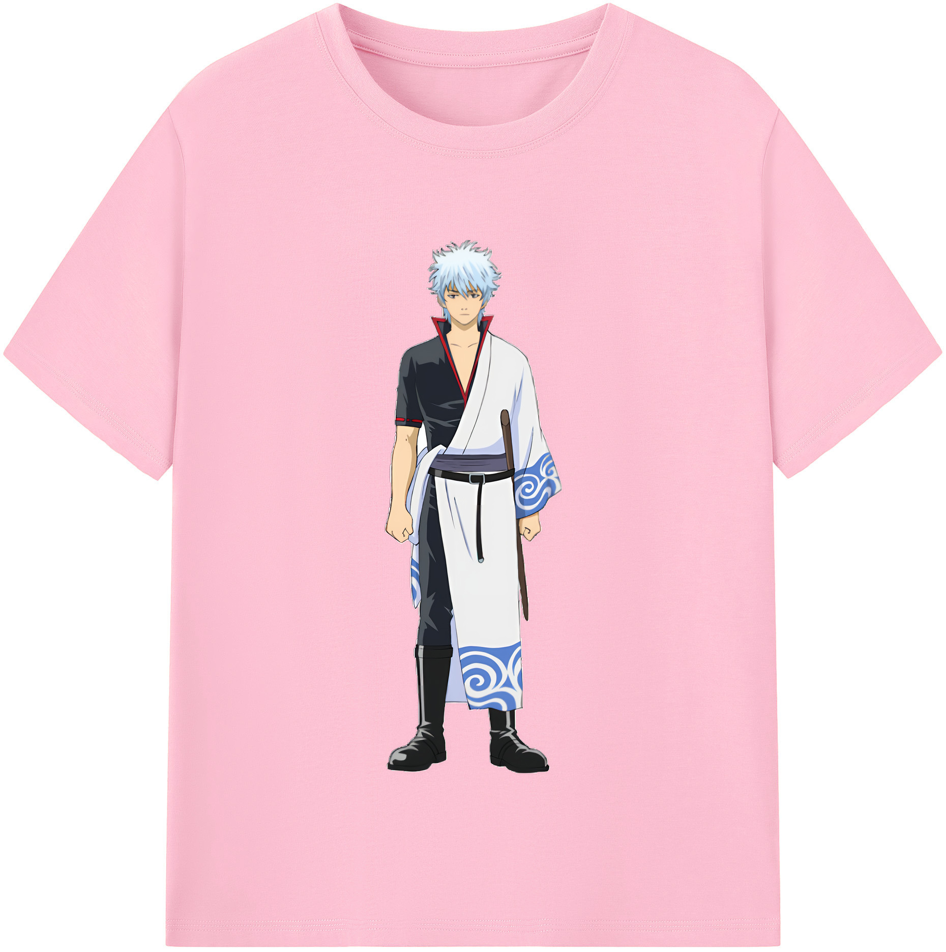（画像用） ぎんたま 坂田銀時（さかたぎんとき） 神楽 志村新八（しむら しんぱち） GINTAMA Sakata Gintoki Kagura Shimura Shinpachi 綿100％半袖Tシャツ（フロントプリント）