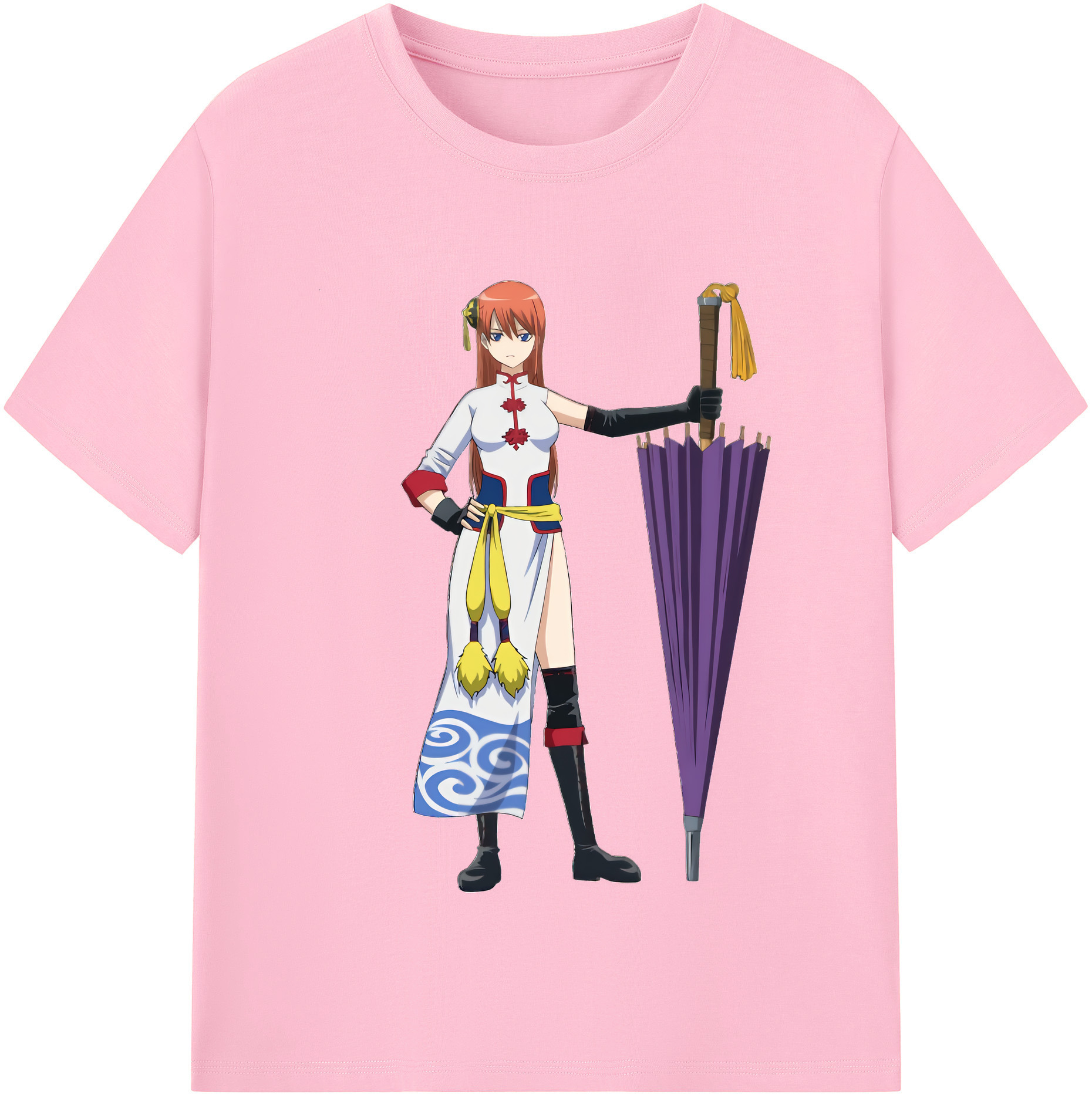 （画像用） ぎんたま 坂田銀時（さかたぎんとき） 神楽 志村新八（しむら しんぱち） GINTAMA Sakata Gintoki Kagura Shimura Shinpachi 綿100％半袖Tシャツ（フロントプリント）