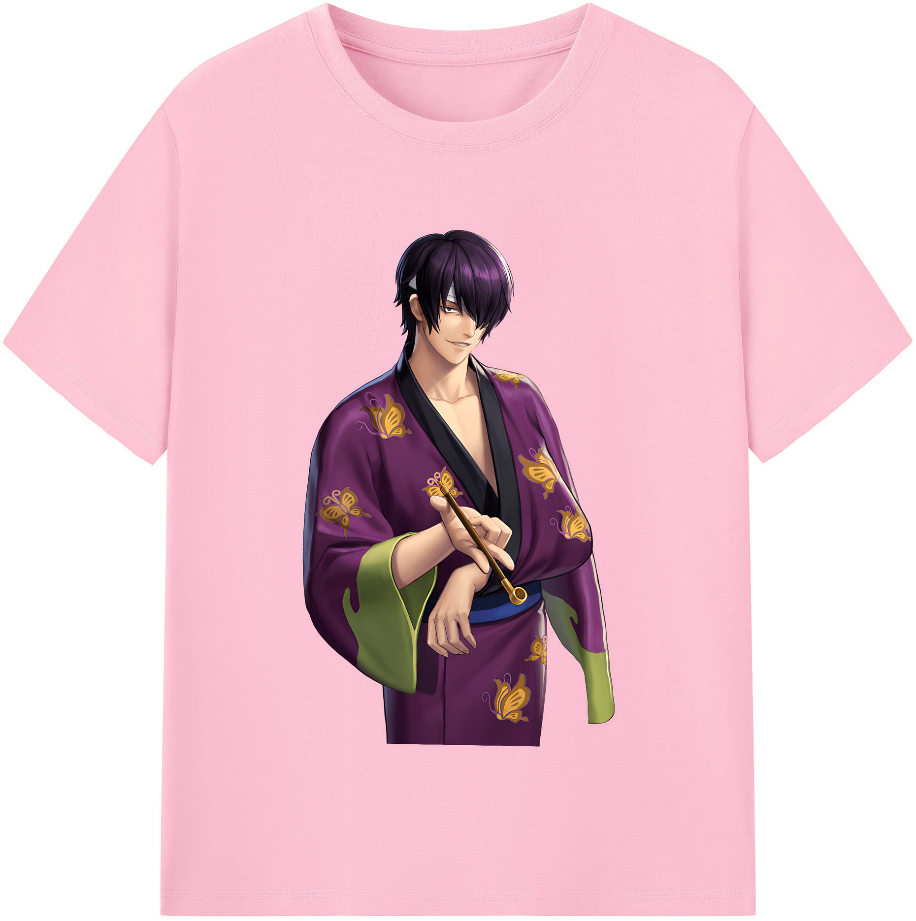 （画像用） ぎんたま 坂田銀時（さかたぎんとき） 神楽 志村新八（しむら しんぱち） GINTAMA Sakata Gintoki Kagura Shimura Shinpachi 綿100％半袖Tシャツ（フロントプリント）