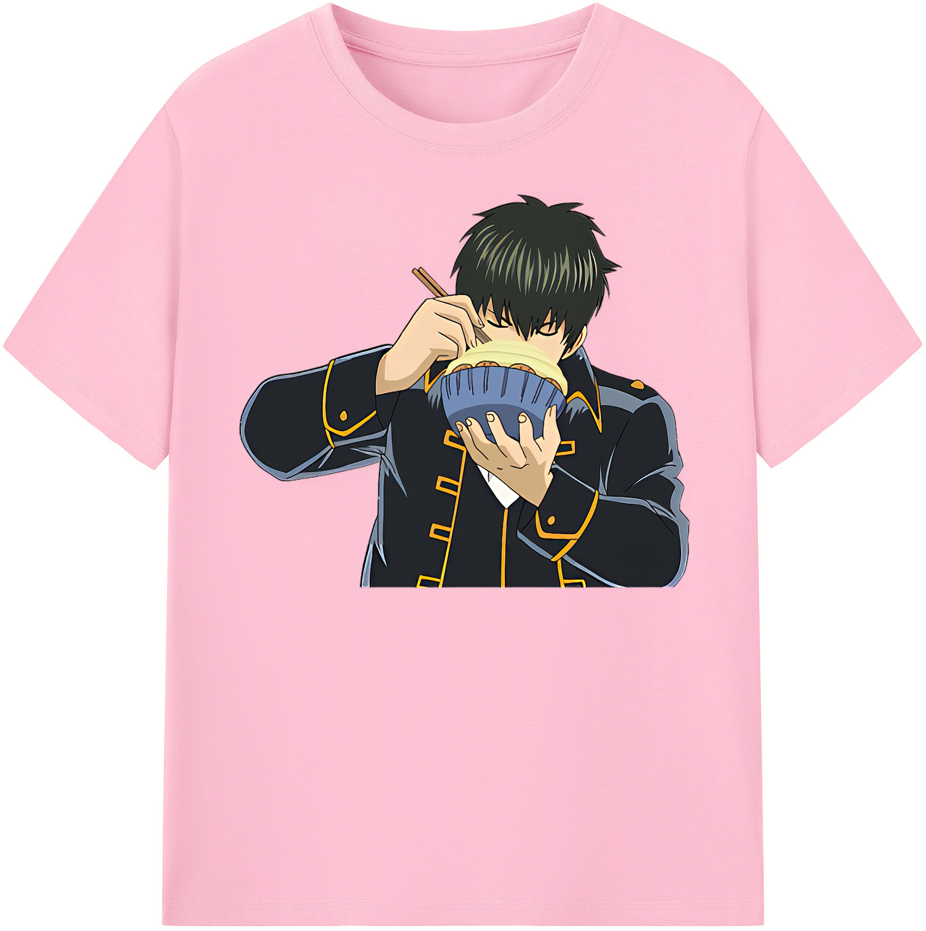 （画像用） ぎんたま 坂田銀時（さかたぎんとき） 神楽 志村新八（しむら しんぱち） GINTAMA Sakata Gintoki Kagura Shimura Shinpachi 綿100％半袖Tシャツ（フロントプリント）