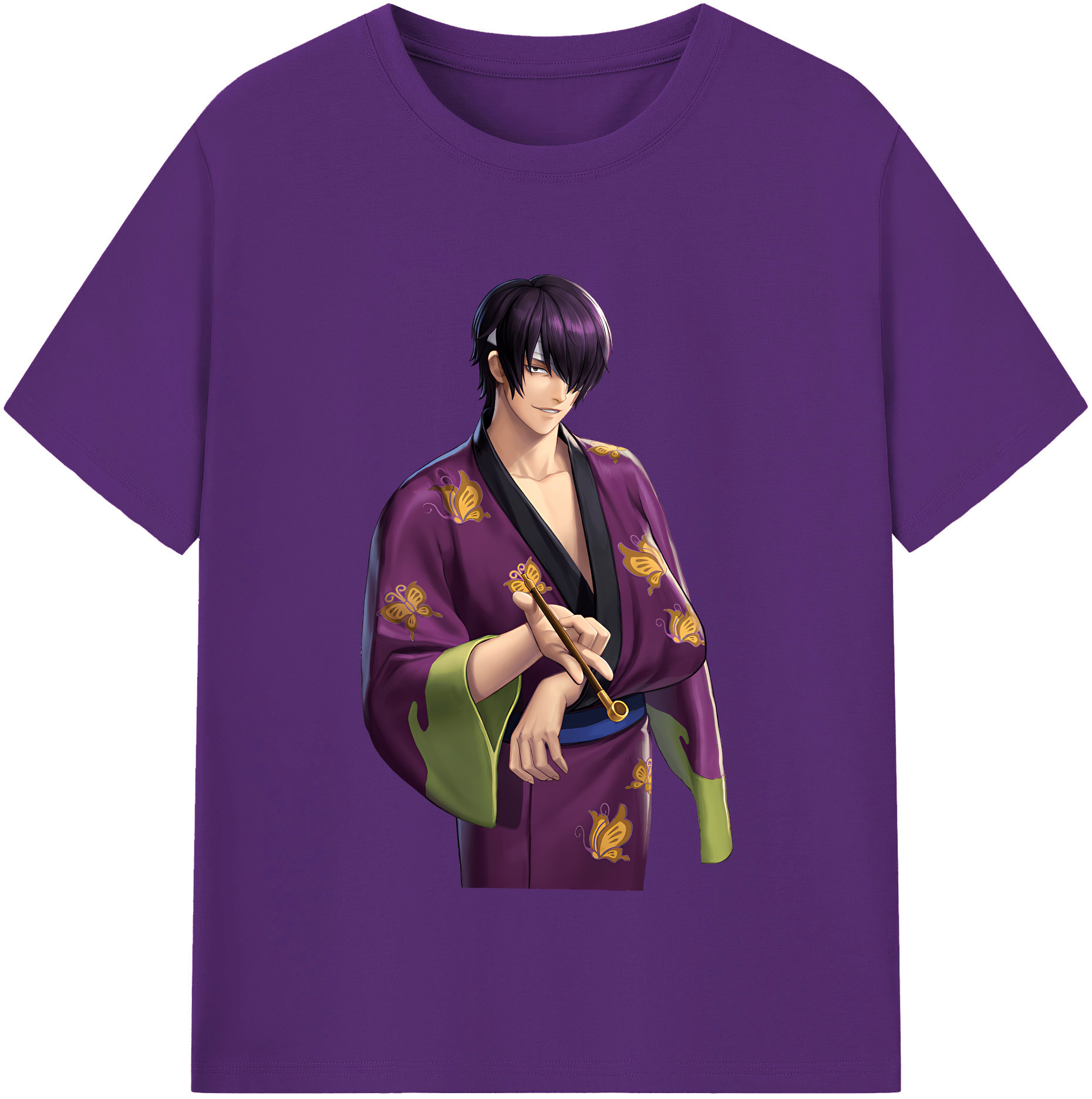 （画像用） ぎんたま 坂田銀時（さかたぎんとき） 神楽 志村新八（しむら しんぱち） GINTAMA Sakata Gintoki Kagura Shimura Shinpachi 綿100％半袖Tシャツ（フロントプリント）