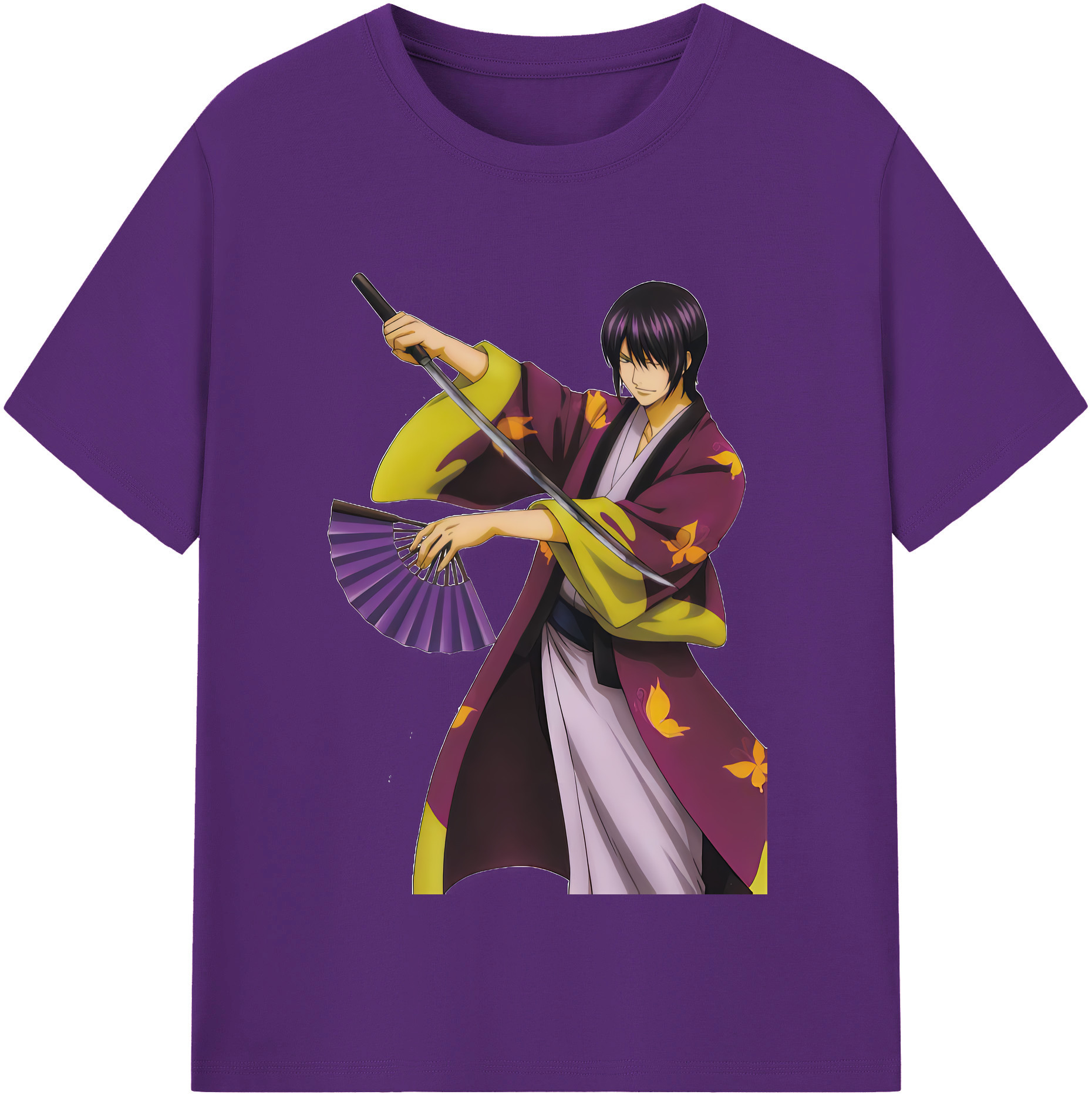 （画像用） ぎんたま 坂田銀時（さかたぎんとき） 神楽 志村新八（しむら しんぱち） GINTAMA Sakata Gintoki Kagura Shimura Shinpachi 綿100％半袖Tシャツ（フロントプリント）