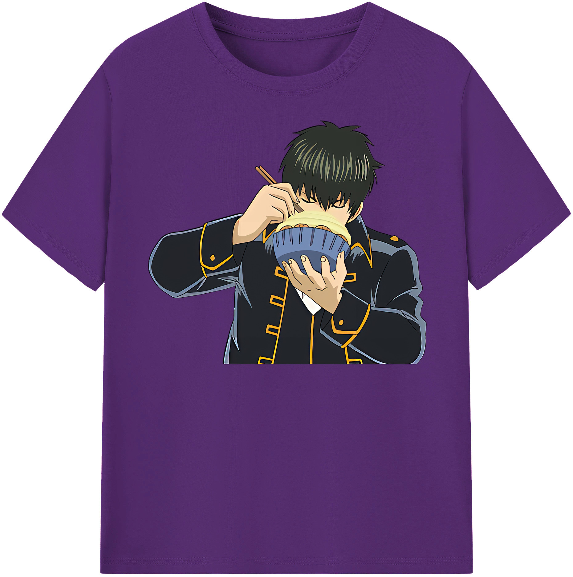 （画像用） ぎんたま 坂田銀時（さかたぎんとき） 神楽 志村新八（しむら しんぱち） GINTAMA Sakata Gintoki Kagura Shimura Shinpachi 綿100％半袖Tシャツ（フロントプリント）
