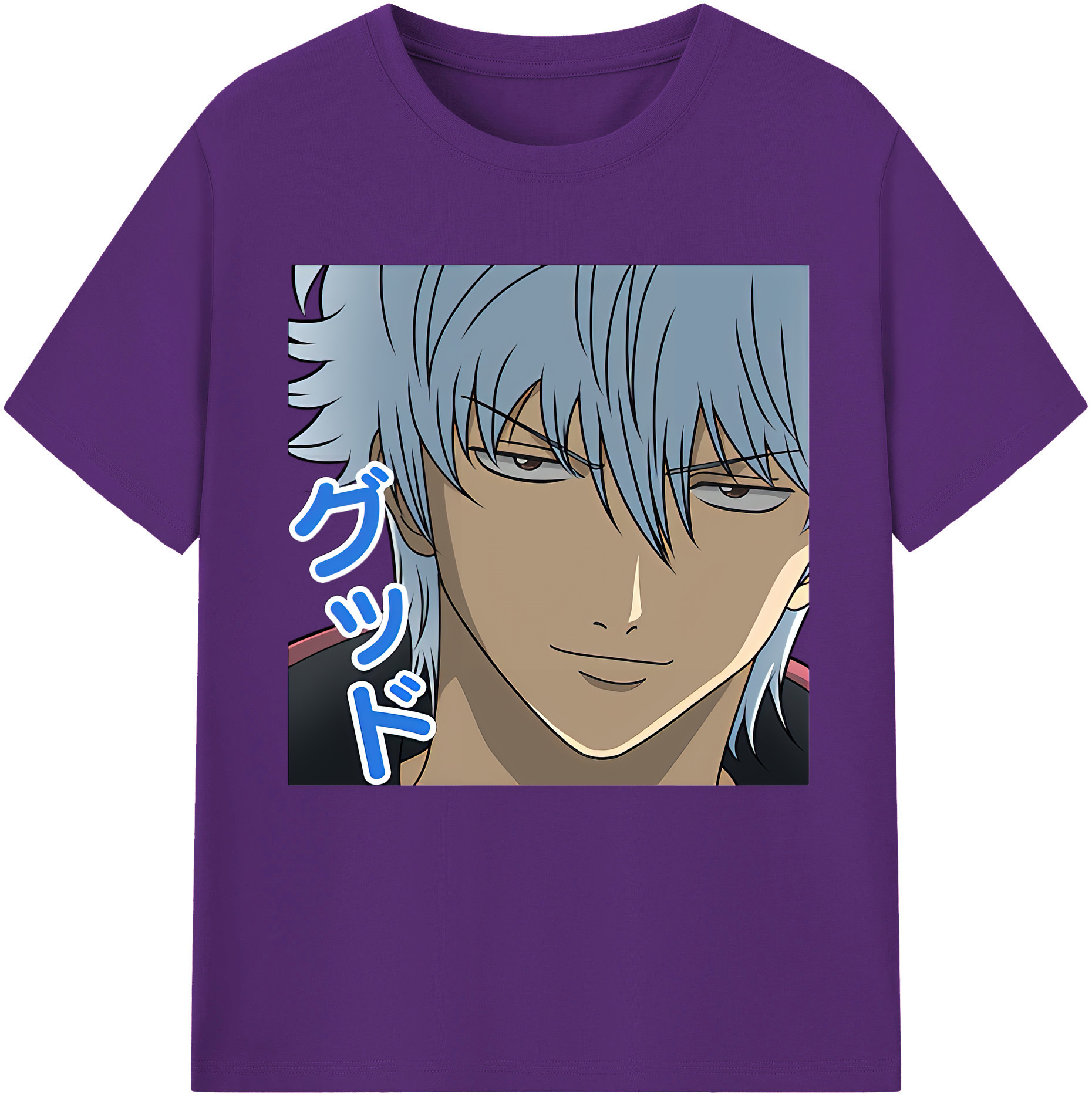 （画像用） ぎんたま 坂田銀時（さかたぎんとき） 神楽 志村新八（しむら しんぱち） GINTAMA Sakata Gintoki Kagura Shimura Shinpachi 綿100％半袖Tシャツ（フロントプリント）