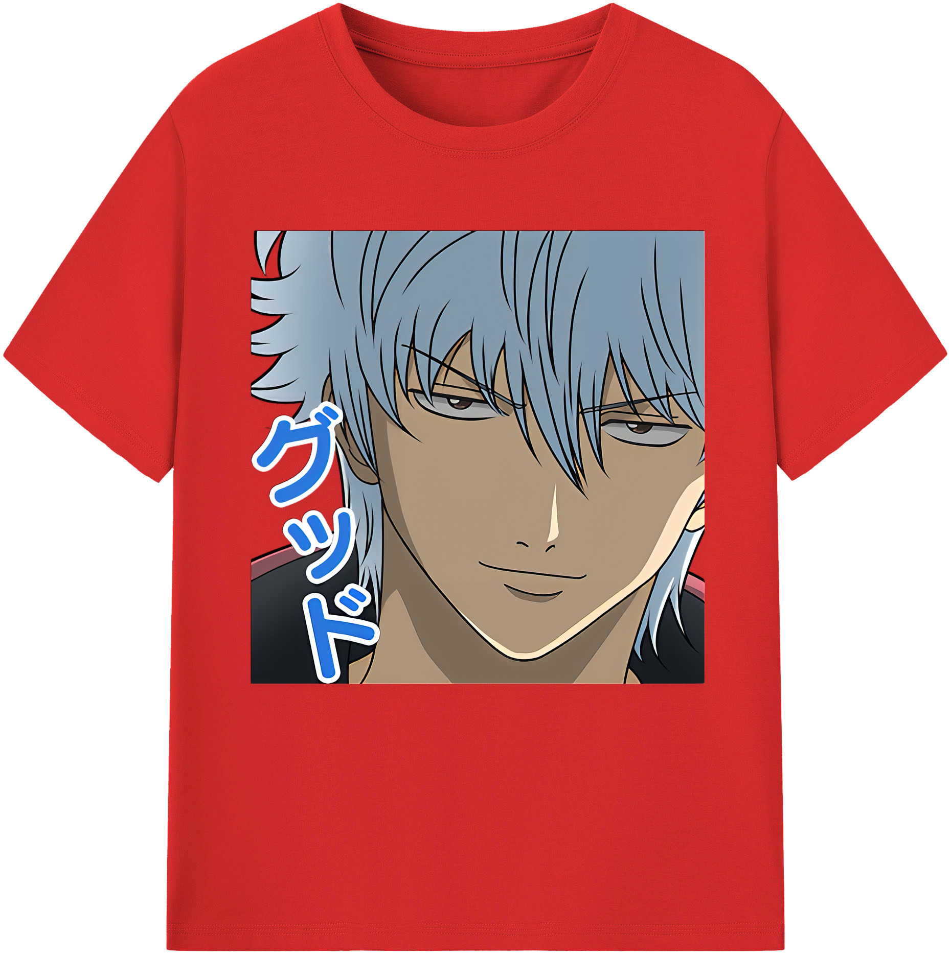 （画像用） ぎんたま 坂田銀時（さかたぎんとき） 神楽 志村新八（しむら しんぱち） GINTAMA Sakata Gintoki Kagura Shimura Shinpachi 綿100％半袖Tシャツ（フロントプリント）