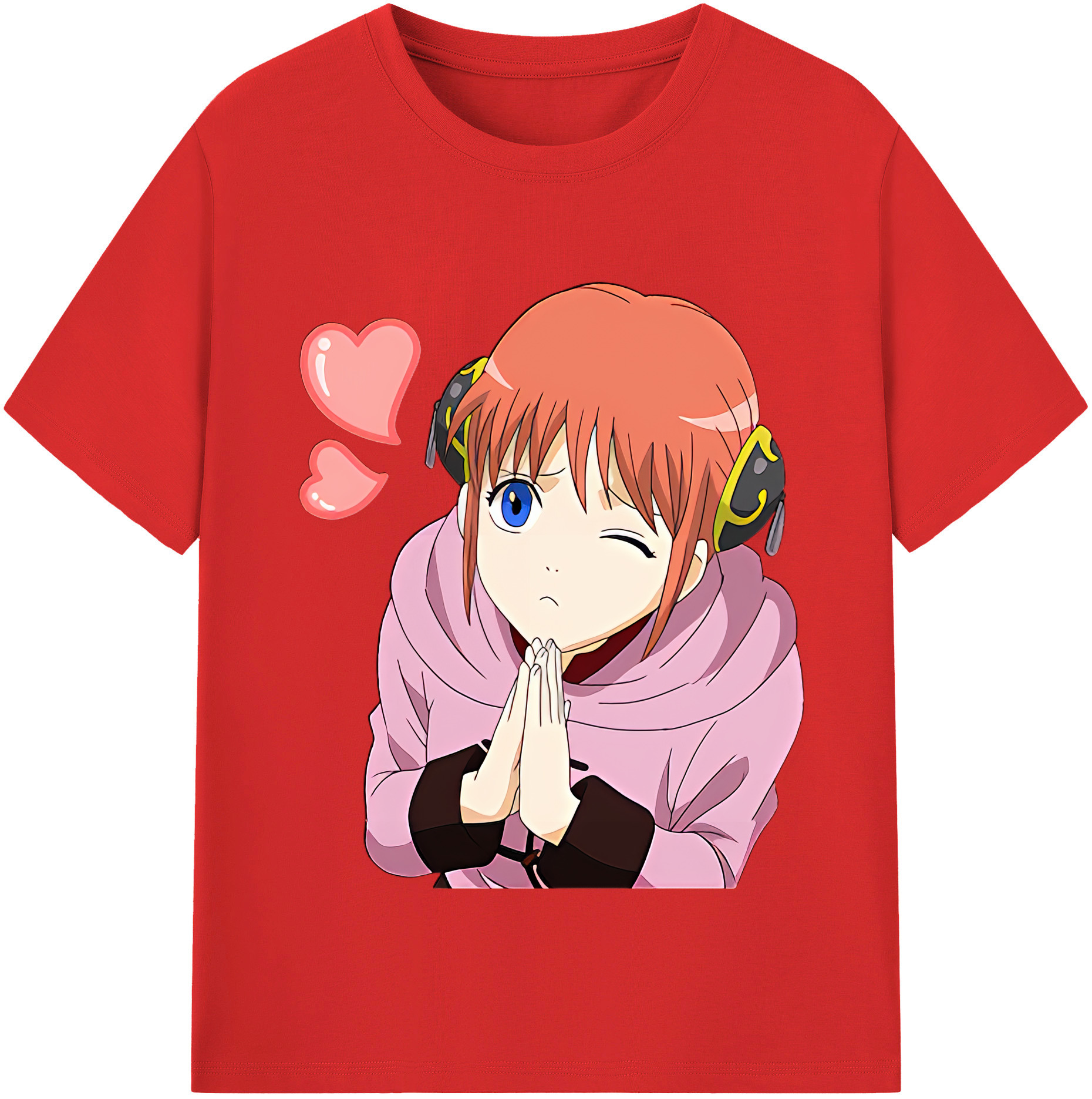 ぎんたま 坂田銀時（さかたぎんとき） 神楽 志村新八（しむら しんぱち） GINTAMA Sakata Gintoki Kagura Shimura Shinpachi 綿100％半袖Tシャツ（フロントプリント）