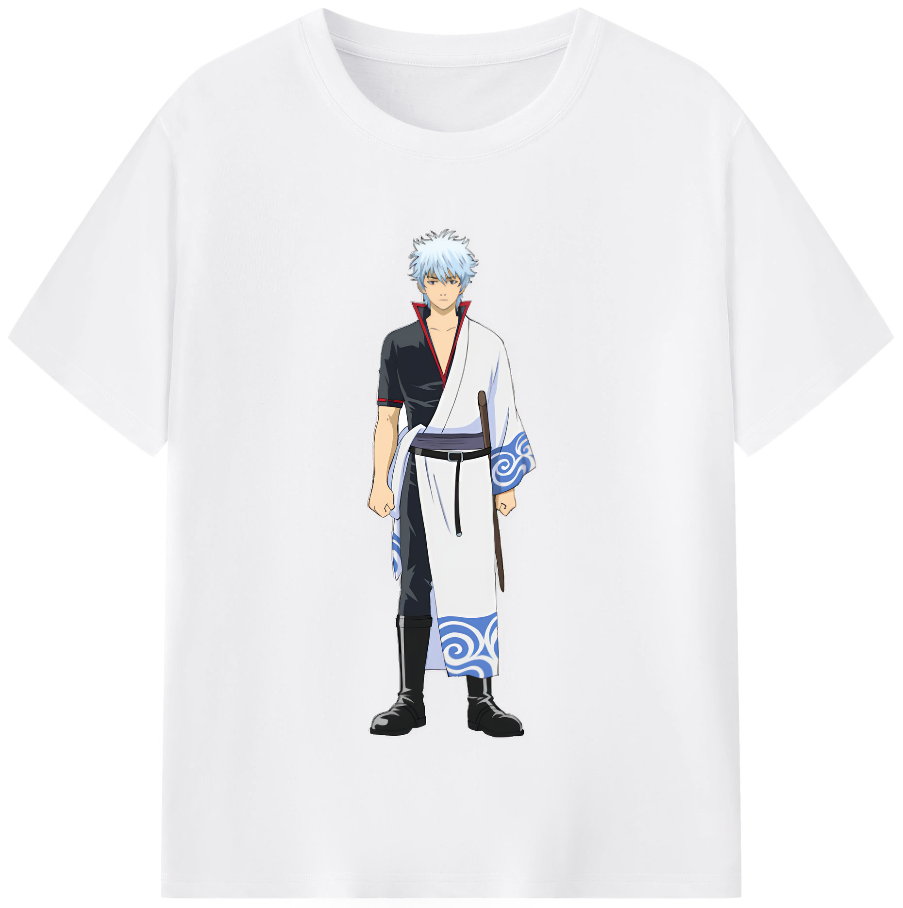 （画像用） ぎんたま 坂田銀時（さかたぎんとき） 神楽 志村新八（しむら しんぱち） GINTAMA Sakata Gintoki Kagura Shimura Shinpachi 綿100％半袖Tシャツ（フロントプリント）