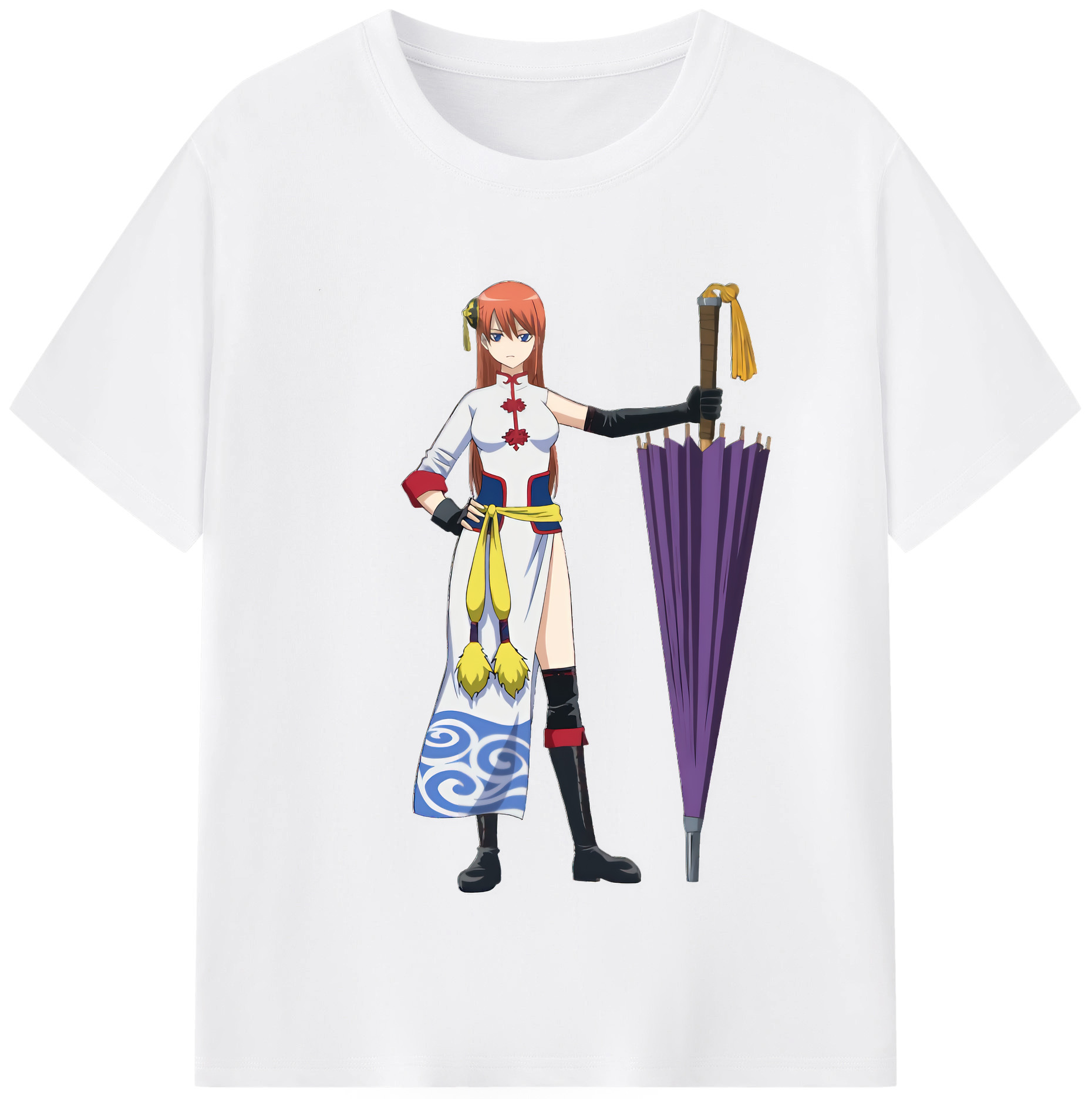 （画像用） ぎんたま 坂田銀時（さかたぎんとき） 神楽 志村新八（しむら しんぱち） GINTAMA Sakata Gintoki Kagura Shimura Shinpachi 綿100％半袖Tシャツ（フロントプリント）