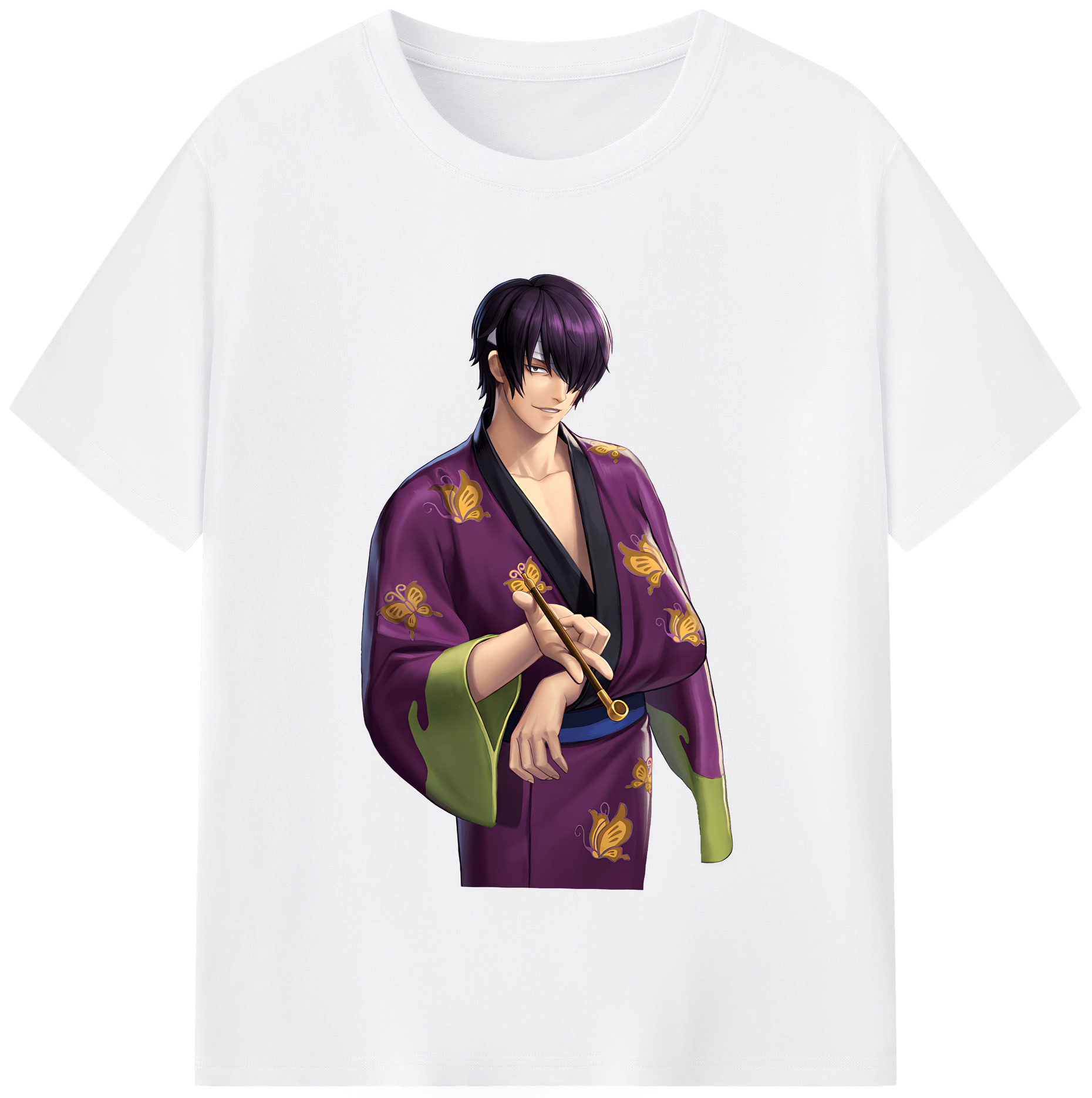 （画像用） ぎんたま 坂田銀時（さかたぎんとき） 神楽 志村新八（しむら しんぱち） GINTAMA Sakata Gintoki Kagura Shimura Shinpachi 綿100％半袖Tシャツ（フロントプリント）