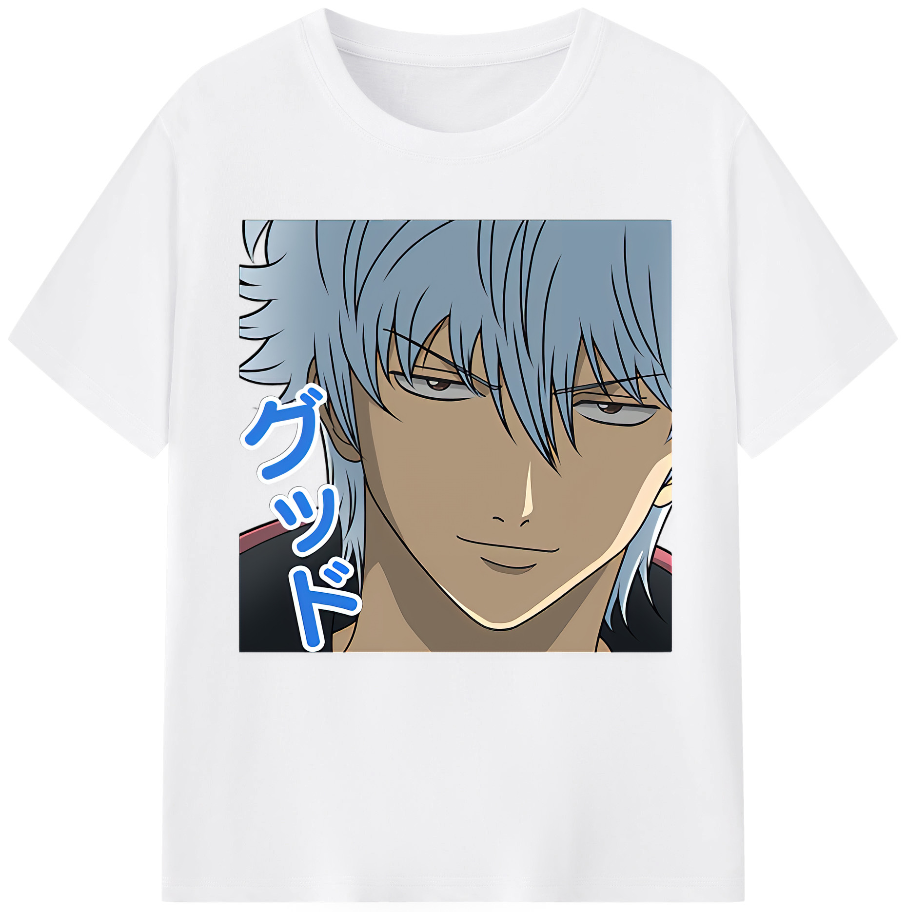 （画像用） ぎんたま 坂田銀時（さかたぎんとき） 神楽 志村新八（しむら しんぱち） GINTAMA Sakata Gintoki Kagura Shimura Shinpachi 綿100％半袖Tシャツ（フロントプリント）