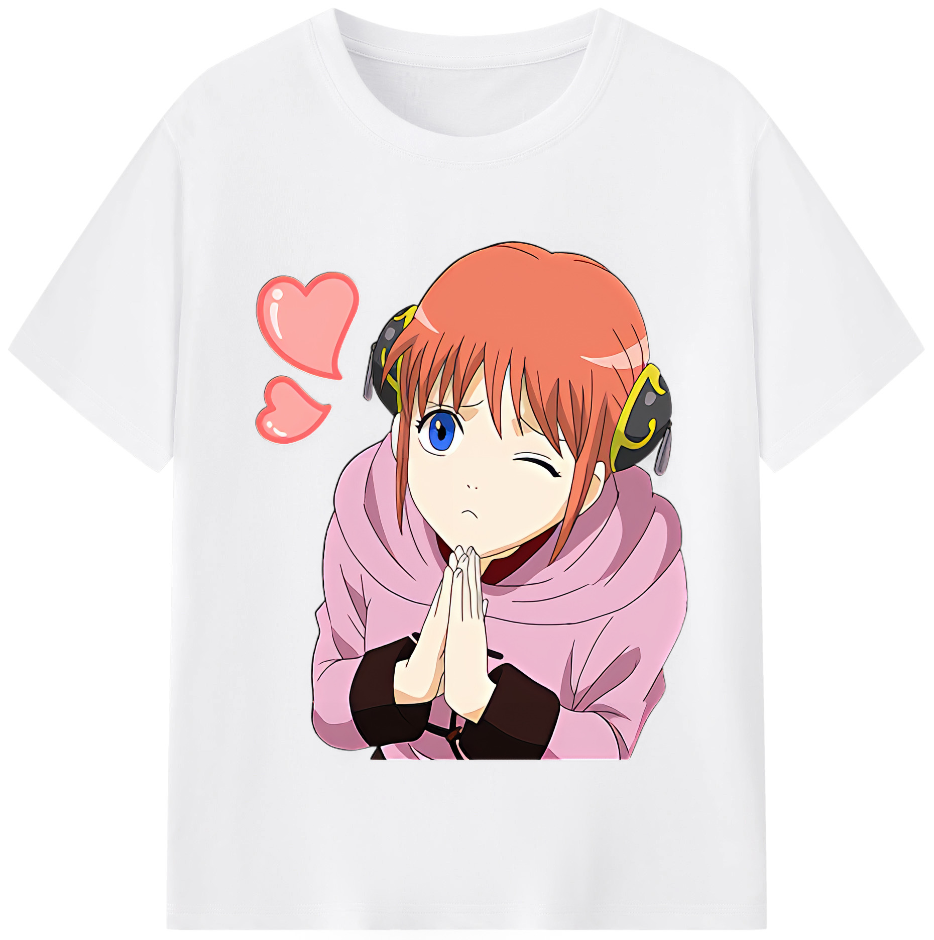 （画像用） ぎんたま 坂田銀時（さかたぎんとき） 神楽 志村新八（しむら しんぱち） GINTAMA Sakata Gintoki Kagura Shimura Shinpachi 綿100％半袖Tシャツ（フロントプリント）