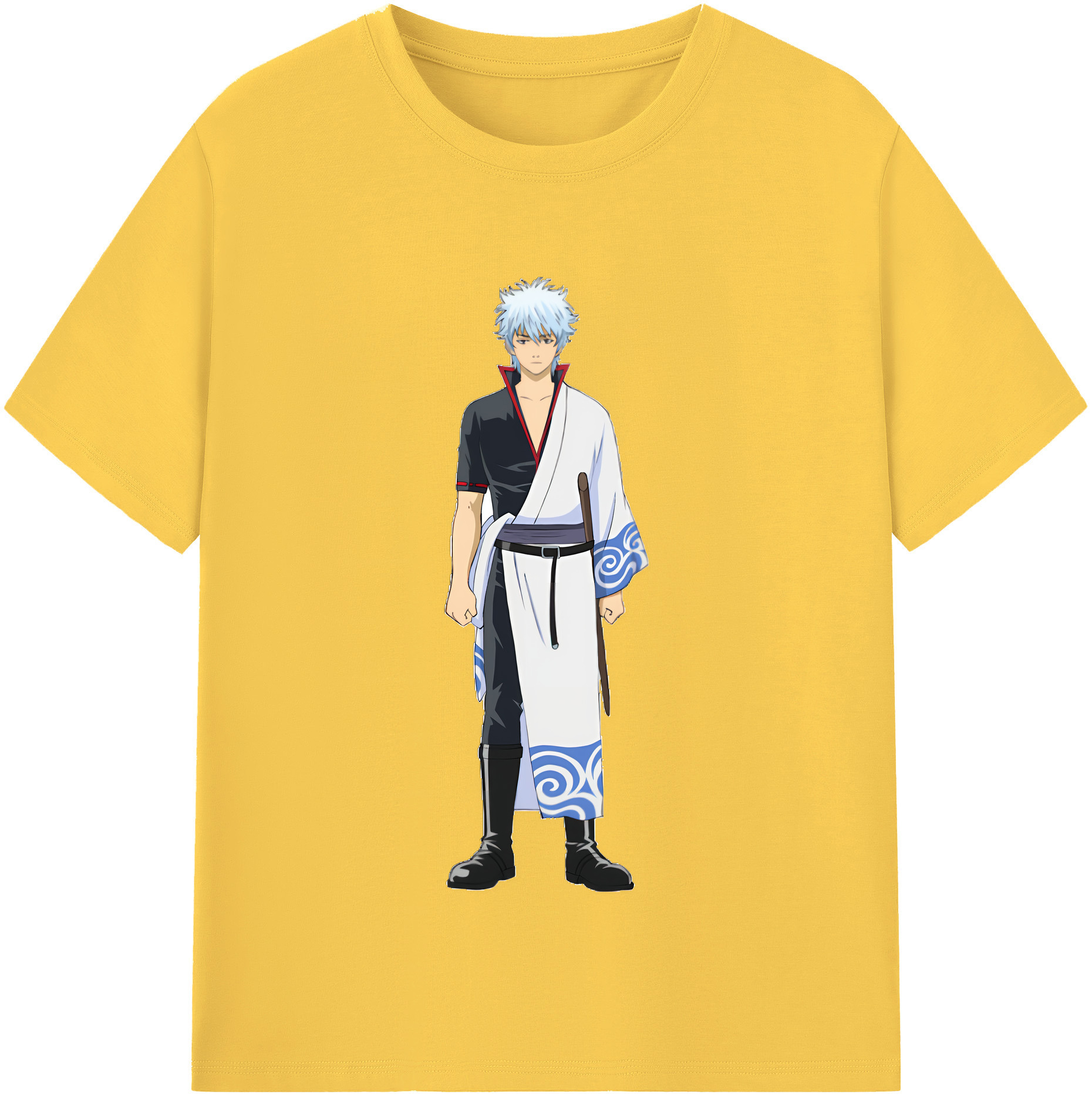 （画像用） ぎんたま 坂田銀時（さかたぎんとき） 神楽 志村新八（しむら しんぱち） GINTAMA Sakata Gintoki Kagura Shimura Shinpachi 綿100％半袖Tシャツ（フロントプリント）