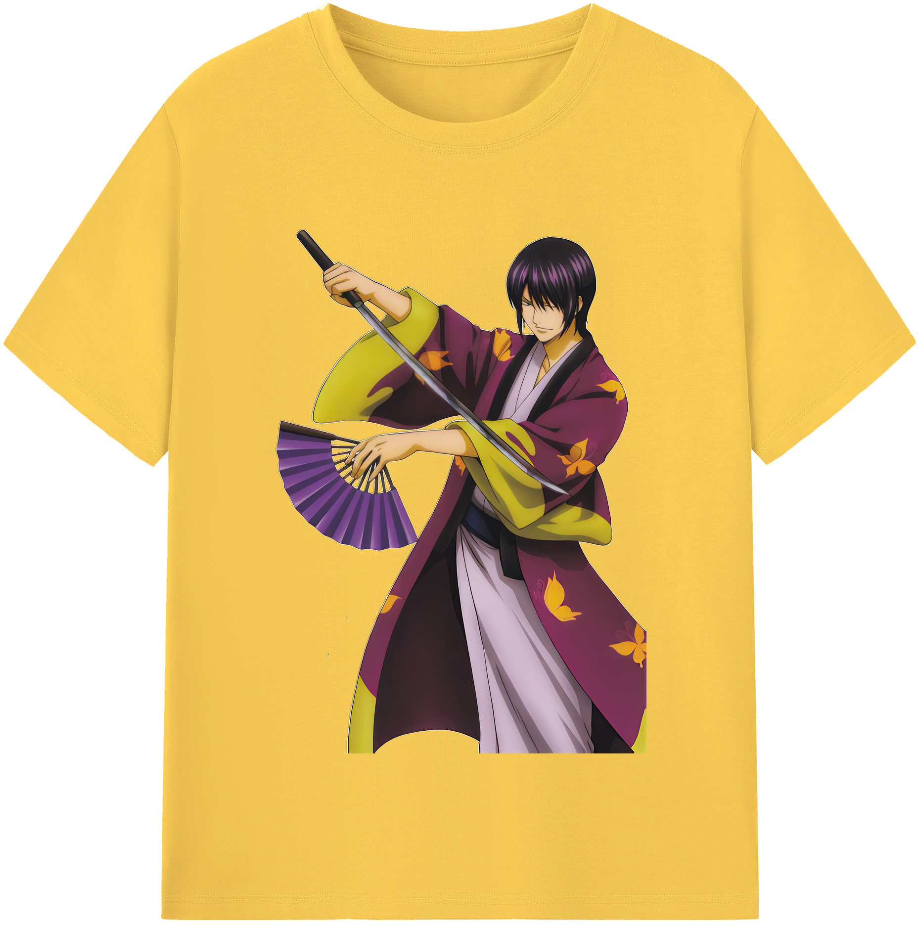 （画像用） ぎんたま 坂田銀時（さかたぎんとき） 神楽 志村新八（しむら しんぱち） GINTAMA Sakata Gintoki Kagura Shimura Shinpachi 綿100％半袖Tシャツ（フロントプリント）