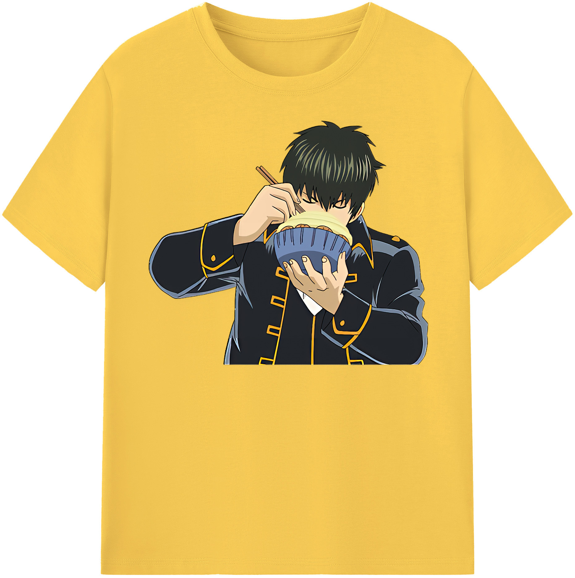 （画像用） ぎんたま 坂田銀時（さかたぎんとき） 神楽 志村新八（しむら しんぱち） GINTAMA Sakata Gintoki Kagura Shimura Shinpachi 綿100％半袖Tシャツ（フロントプリント）