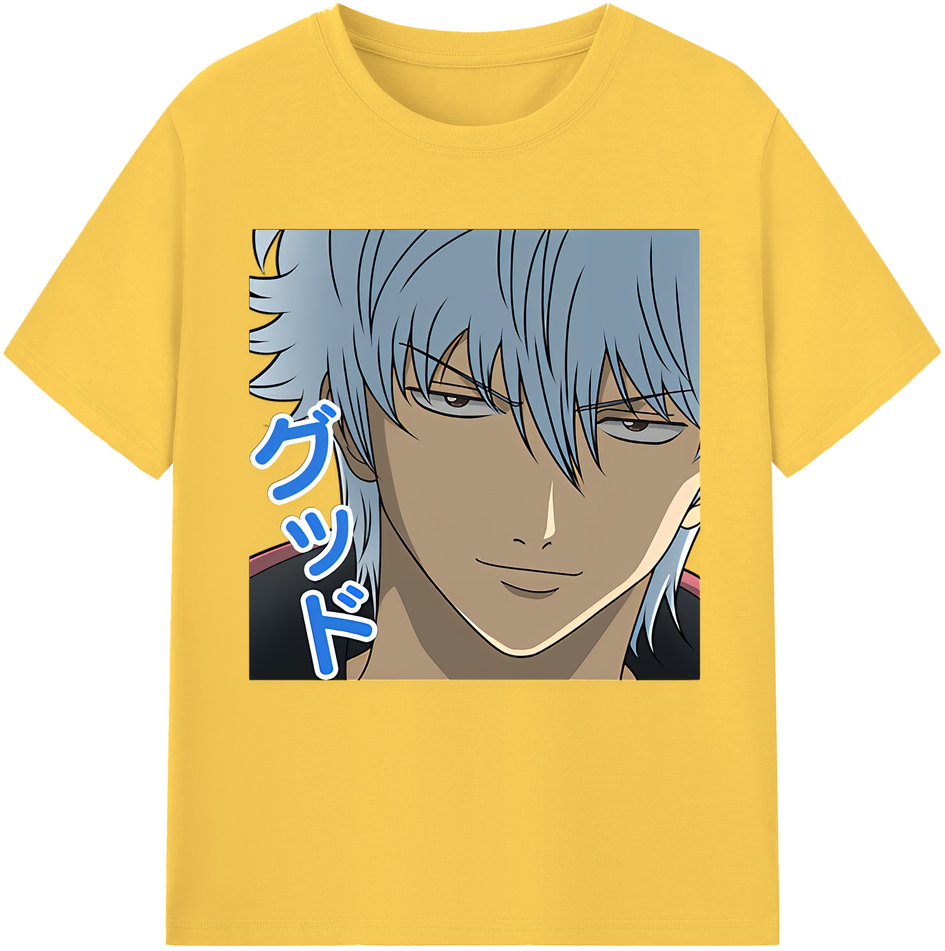 （画像用） ぎんたま 坂田銀時（さかたぎんとき） 神楽 志村新八（しむら しんぱち） GINTAMA Sakata Gintoki Kagura Shimura Shinpachi 綿100％半袖Tシャツ（フロントプリント）