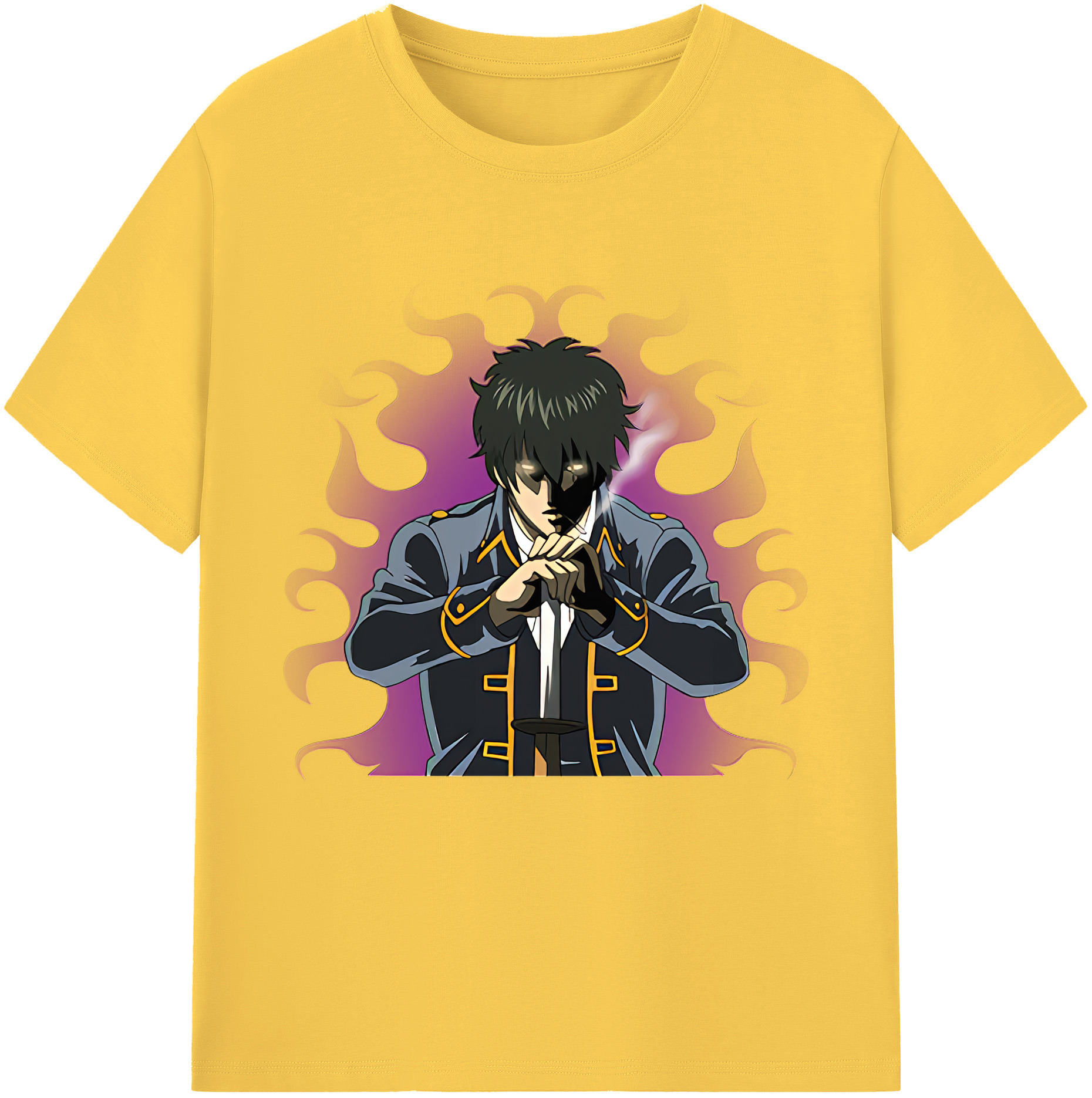 （画像用） ぎんたま 坂田銀時（さかたぎんとき） 神楽 志村新八（しむら しんぱち） GINTAMA Sakata Gintoki Kagura Shimura Shinpachi 綿100％半袖Tシャツ（フロントプリント）