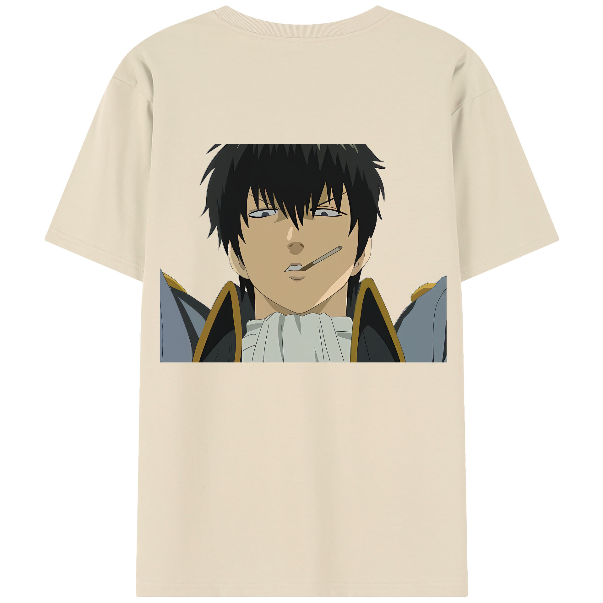（画像用） ぎんたま 坂田銀時（さかたぎんとき） 神楽 志村新八（しむら しんぱち） GINTAMA Sakata Gintoki Kagura Shimura Shinpachi 綿100％半袖Tシャツ（背面プリント）