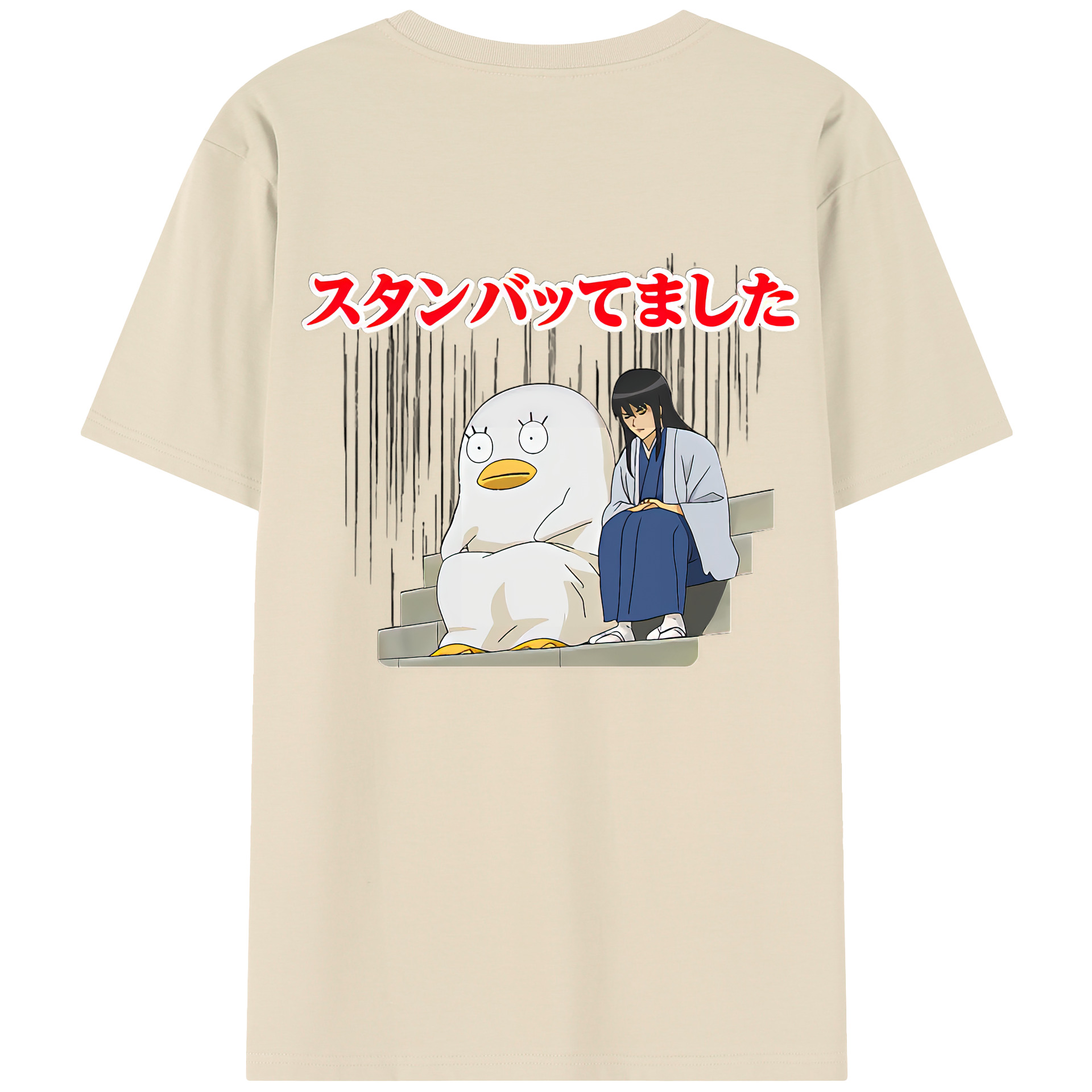 （画像用） ぎんたま 坂田銀時（さかたぎんとき） 神楽 志村新八（しむら しんぱち） GINTAMA Sakata Gintoki Kagura Shimura Shinpachi 綿100％半袖Tシャツ（背面プリント）