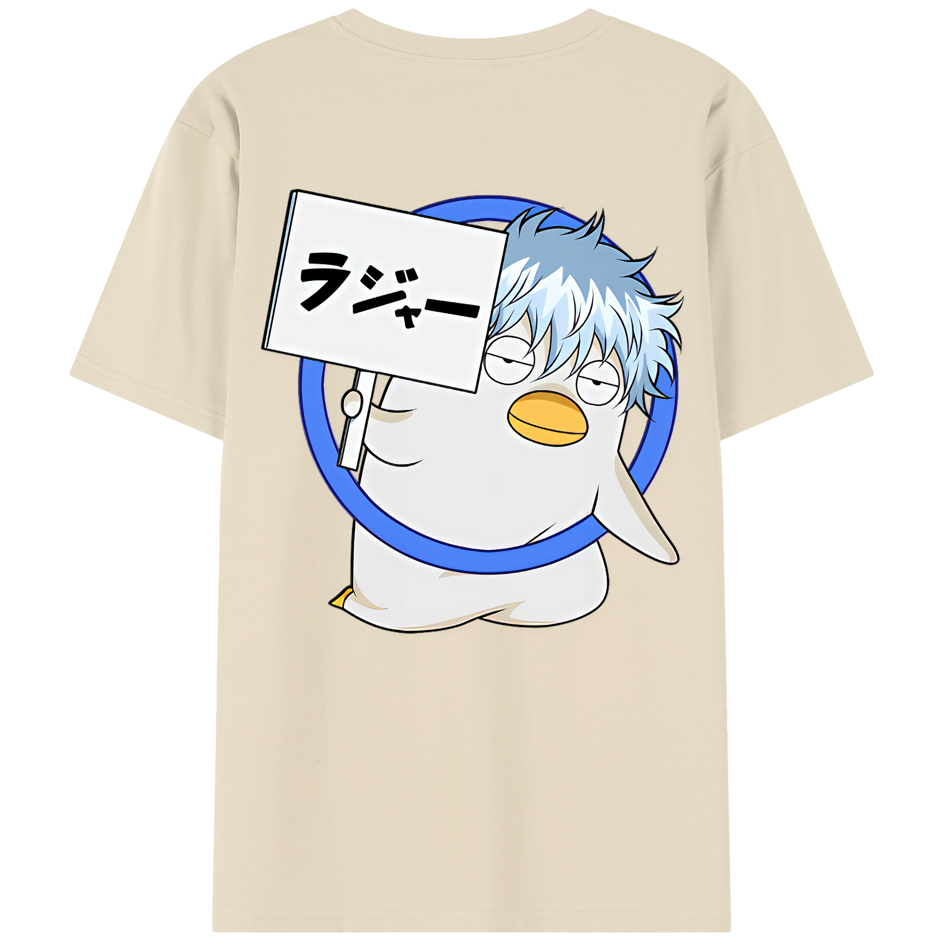 （画像用） ぎんたま 坂田銀時（さかたぎんとき） 神楽 志村新八（しむら しんぱち） GINTAMA Sakata Gintoki Kagura Shimura Shinpachi 綿100％半袖Tシャツ（背面プリント）