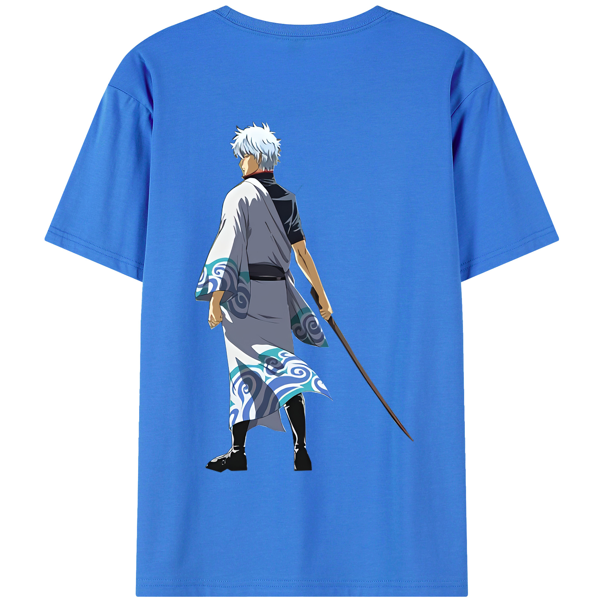 （画像用） ぎんたま 坂田銀時（さかたぎんとき） 神楽 志村新八（しむら しんぱち） GINTAMA Sakata Gintoki Kagura Shimura Shinpachi 綿100％半袖Tシャツ（背面プリント）