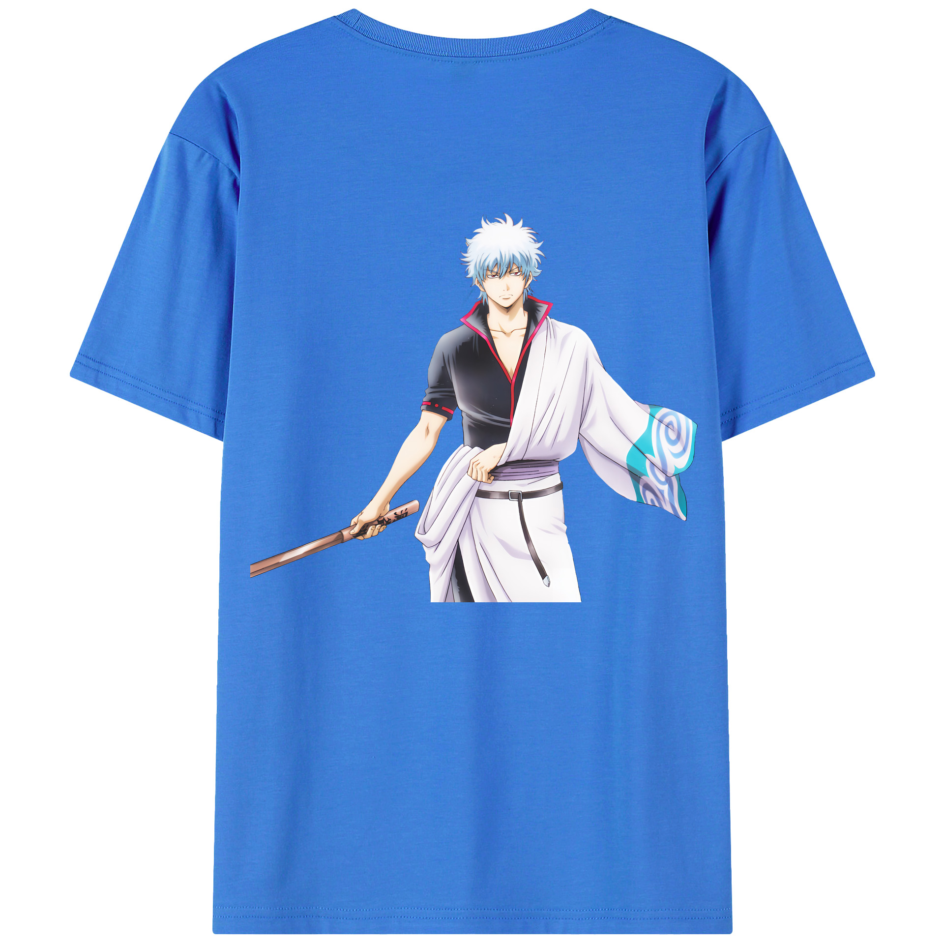 （画像用） ぎんたま 坂田銀時（さかたぎんとき） 神楽 志村新八（しむら しんぱち） GINTAMA Sakata Gintoki Kagura Shimura Shinpachi 綿100％半袖Tシャツ（背面プリント）