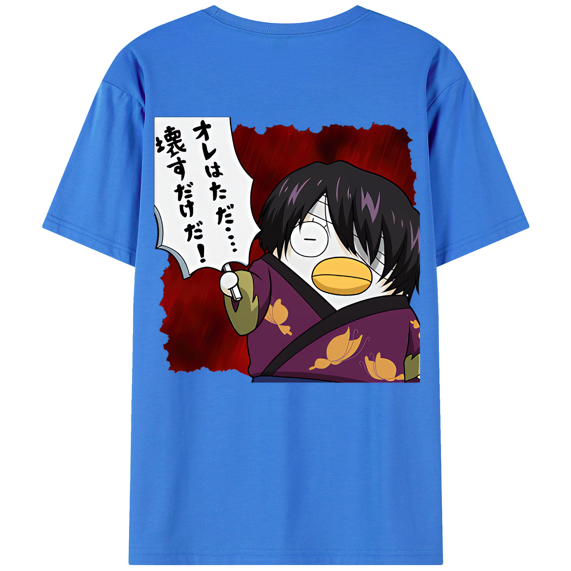 （画像用） ぎんたま 坂田銀時（さかたぎんとき） 神楽 志村新八（しむら しんぱち） GINTAMA Sakata Gintoki Kagura Shimura Shinpachi 綿100％半袖Tシャツ（背面プリント）