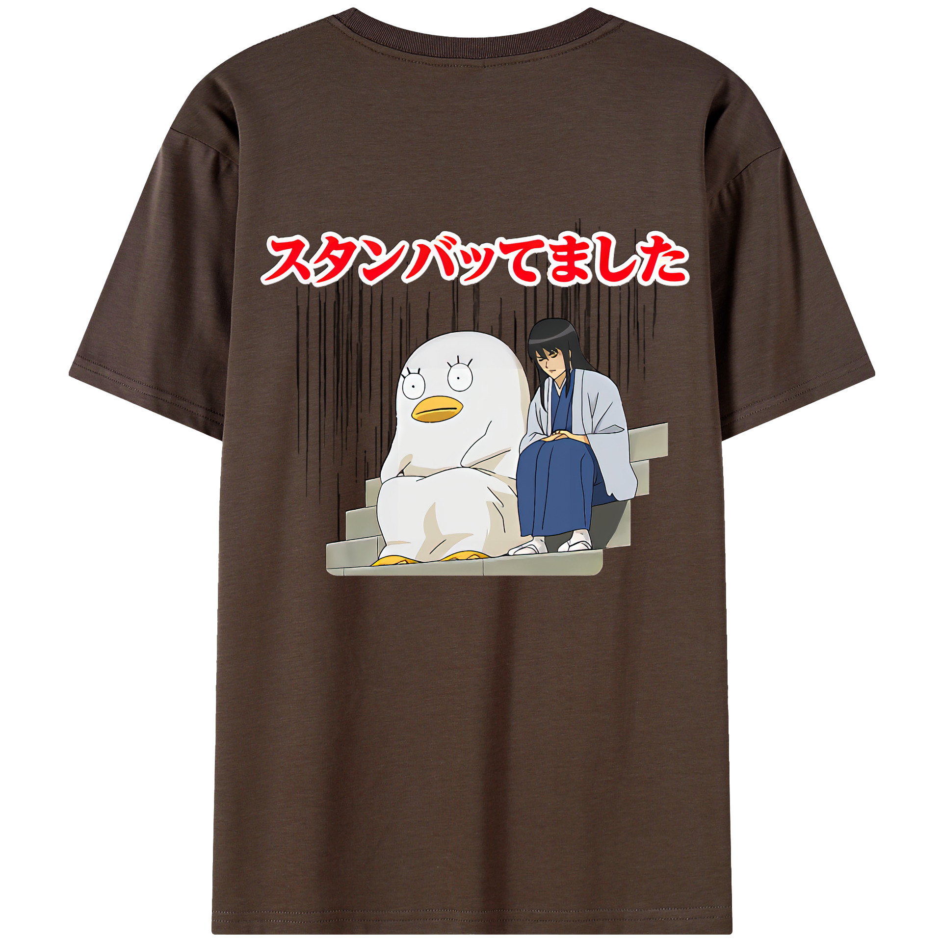 （画像用） ぎんたま 坂田銀時（さかたぎんとき） 神楽 志村新八（しむら しんぱち） GINTAMA Sakata Gintoki Kagura Shimura Shinpachi 綿100％半袖Tシャツ（背面プリント）