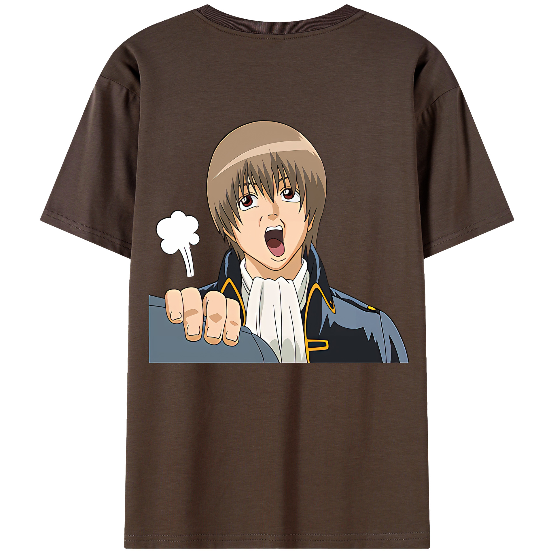 （画像用） ぎんたま 坂田銀時（さかたぎんとき） 神楽 志村新八（しむら しんぱち） GINTAMA Sakata Gintoki Kagura Shimura Shinpachi 綿100％半袖Tシャツ（背面プリント）