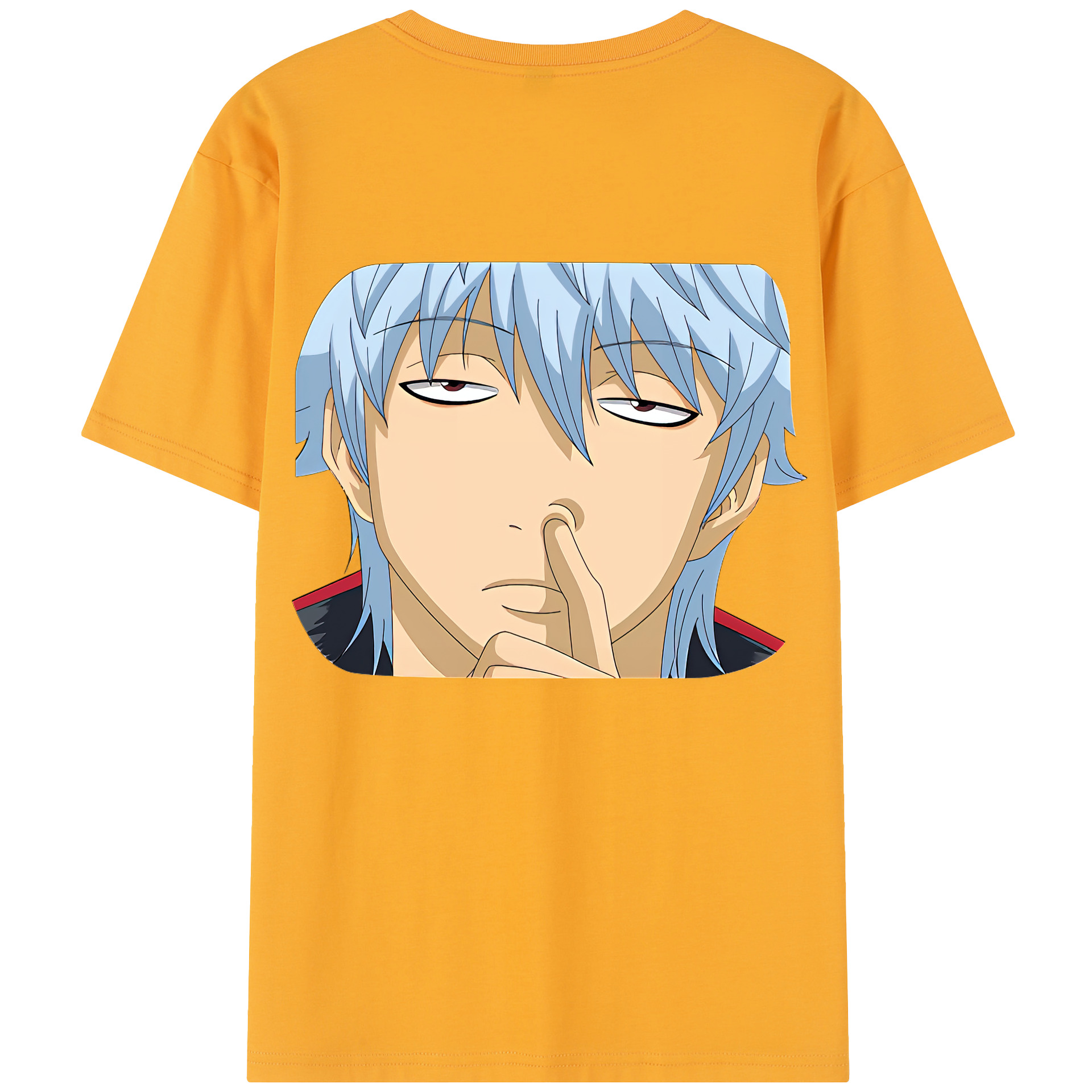 （画像用） ぎんたま 坂田銀時（さかたぎんとき） 神楽 志村新八（しむら しんぱち） GINTAMA Sakata Gintoki Kagura Shimura Shinpachi 綿100％半袖Tシャツ（背面プリント）