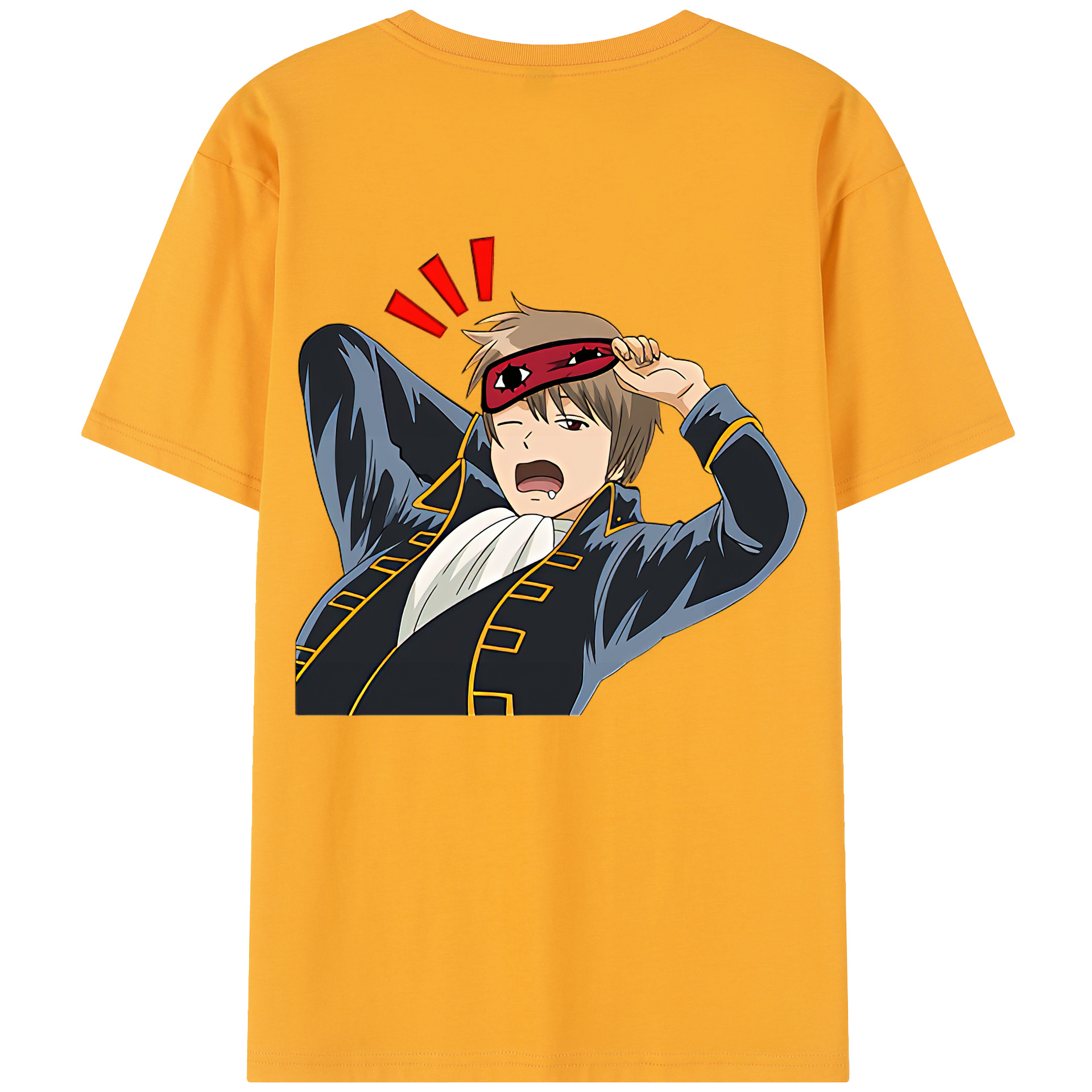 （画像用） ぎんたま 坂田銀時（さかたぎんとき） 神楽 志村新八（しむら しんぱち） GINTAMA Sakata Gintoki Kagura Shimura Shinpachi 綿100％半袖Tシャツ（背面プリント）