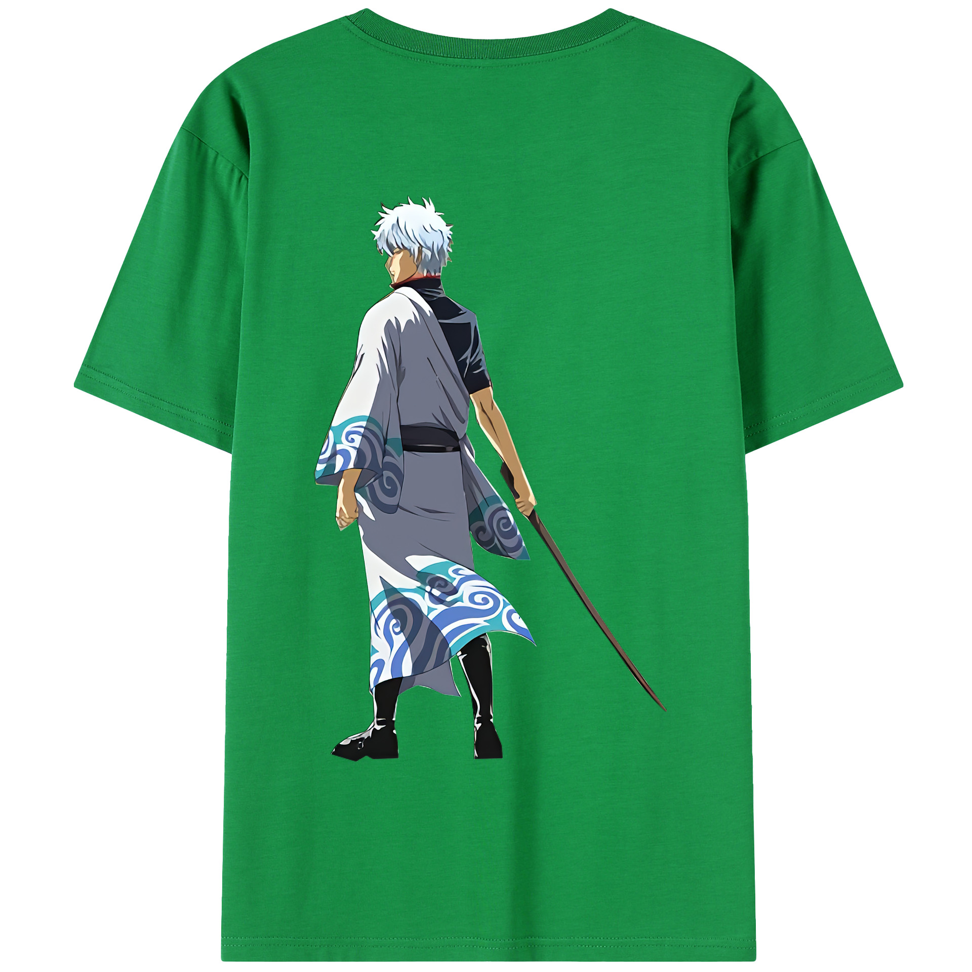（画像用） ぎんたま 坂田銀時（さかたぎんとき） 神楽 志村新八（しむら しんぱち） GINTAMA Sakata Gintoki Kagura Shimura Shinpachi 綿100％半袖Tシャツ（背面プリント）