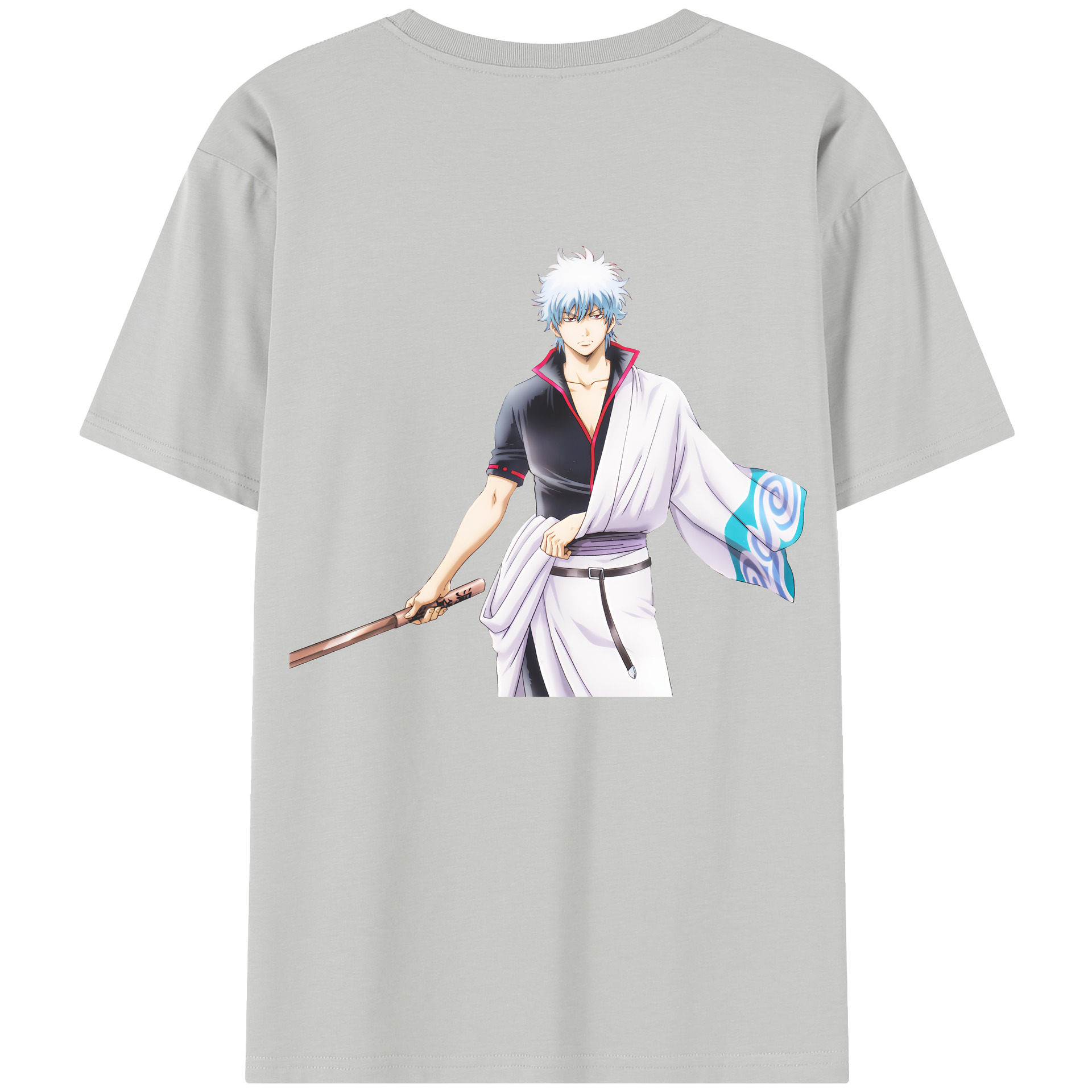 （画像用） ぎんたま 坂田銀時（さかたぎんとき） 神楽 志村新八（しむら しんぱち） GINTAMA Sakata Gintoki Kagura Shimura Shinpachi 綿100％半袖Tシャツ（背面プリント）