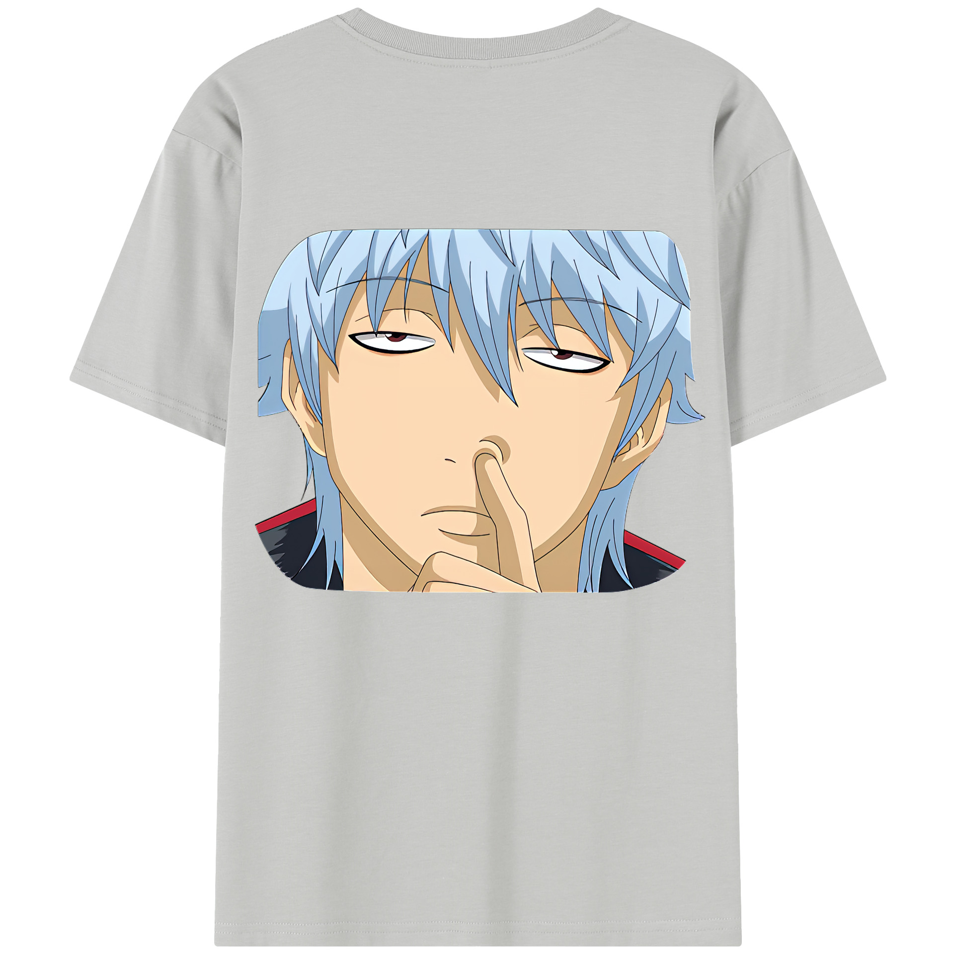 （画像用） ぎんたま 坂田銀時（さかたぎんとき） 神楽 志村新八（しむら しんぱち） GINTAMA Sakata Gintoki Kagura Shimura Shinpachi 綿100％半袖Tシャツ（背面プリント）