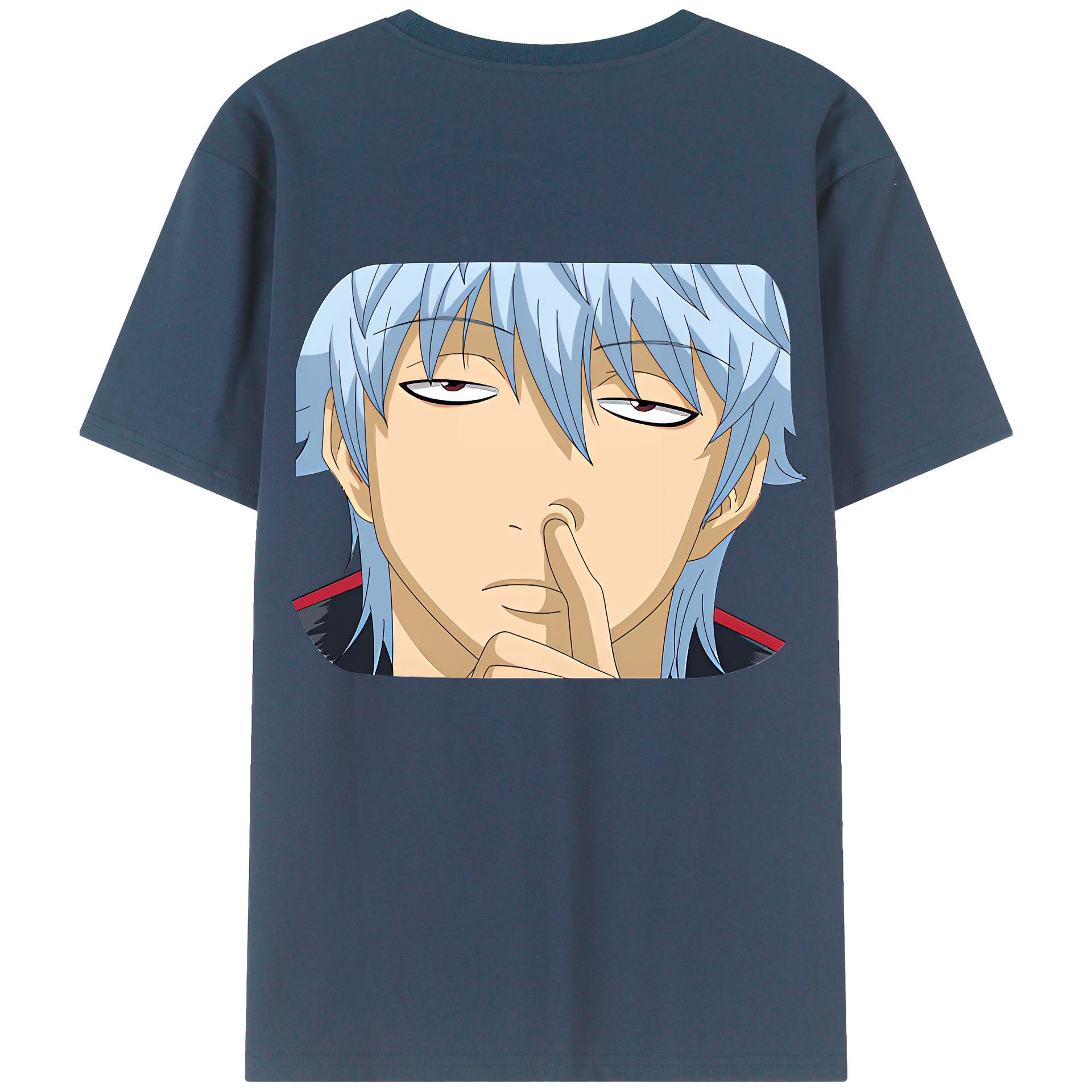 （画像用） ぎんたま 坂田銀時（さかたぎんとき） 神楽 志村新八（しむら しんぱち） GINTAMA Sakata Gintoki Kagura Shimura Shinpachi 綿100％半袖Tシャツ（背面プリント）