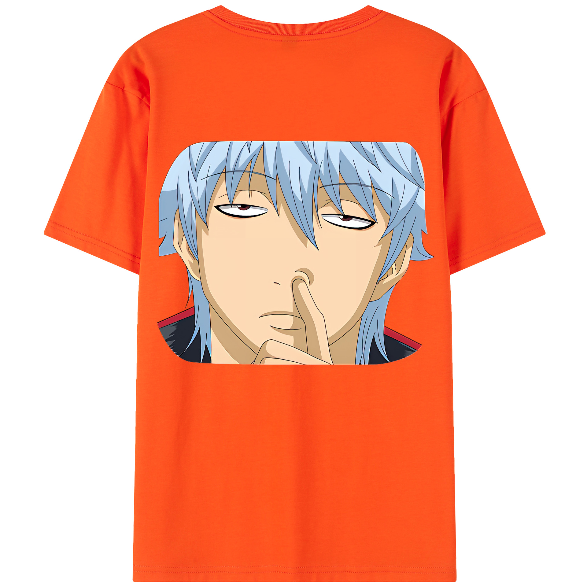 （画像用） ぎんたま 坂田銀時（さかたぎんとき） 神楽 志村新八（しむら しんぱち） GINTAMA Sakata Gintoki Kagura Shimura Shinpachi 綿100％半袖Tシャツ（背面プリント）