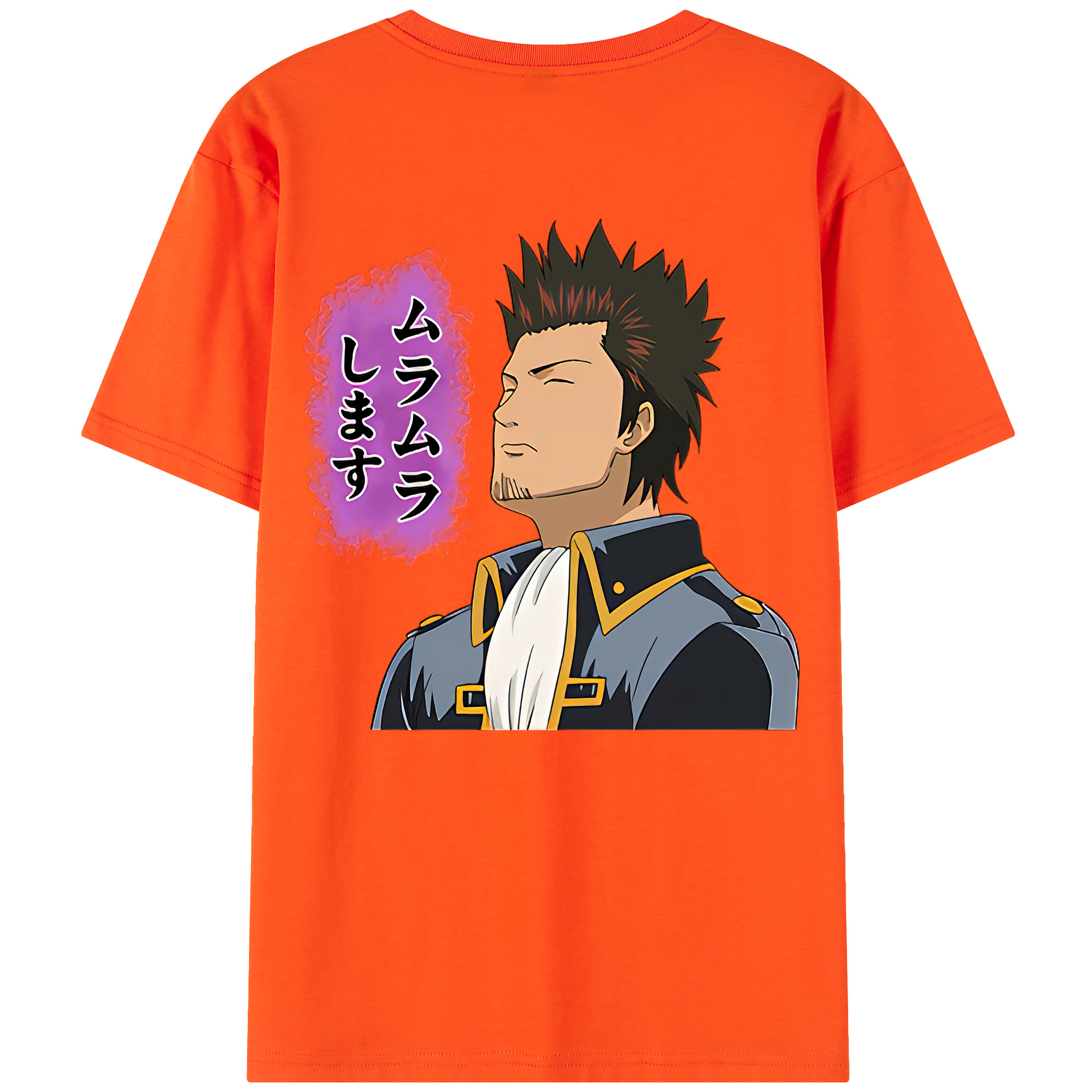 （画像用） ぎんたま 坂田銀時（さかたぎんとき） 神楽 志村新八（しむら しんぱち） GINTAMA Sakata Gintoki Kagura Shimura Shinpachi 綿100％半袖Tシャツ（背面プリント）