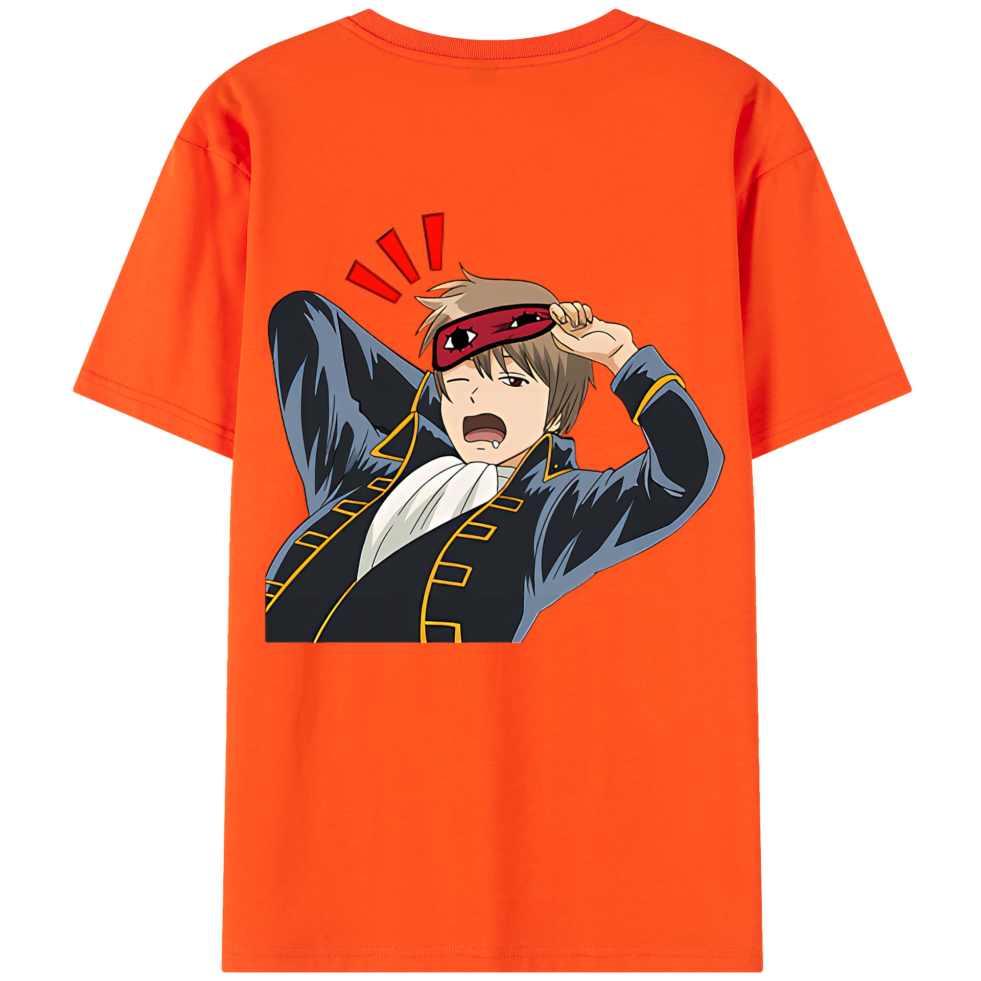 （画像用） ぎんたま 坂田銀時（さかたぎんとき） 神楽 志村新八（しむら しんぱち） GINTAMA Sakata Gintoki Kagura Shimura Shinpachi 綿100％半袖Tシャツ（背面プリント）