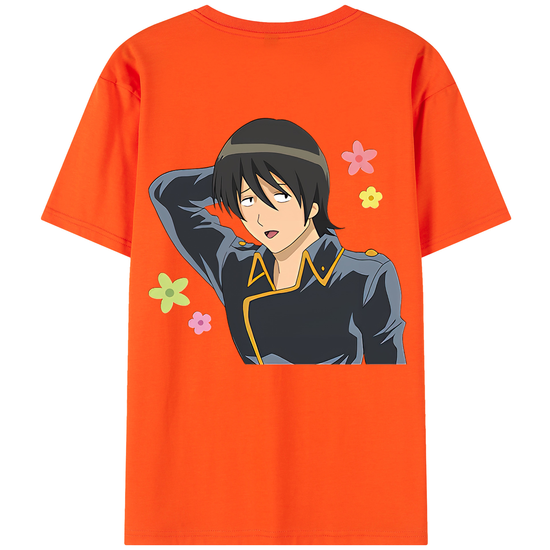 （画像用） ぎんたま 坂田銀時（さかたぎんとき） 神楽 志村新八（しむら しんぱち） GINTAMA Sakata Gintoki Kagura Shimura Shinpachi 綿100％半袖Tシャツ（背面プリント）
