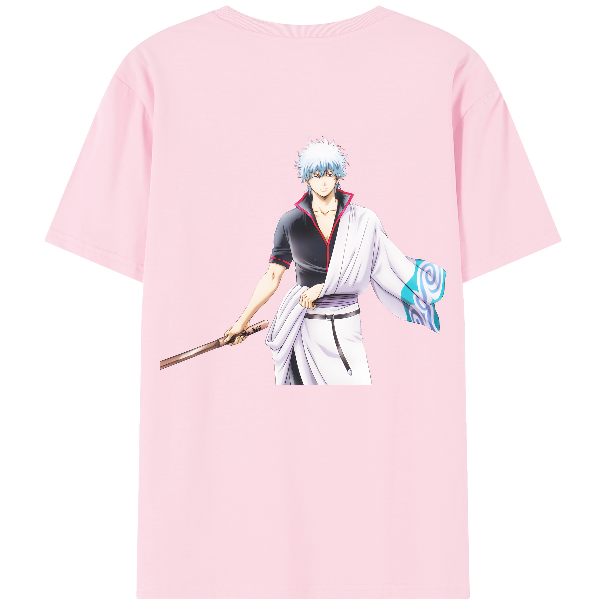 （画像用） ぎんたま 坂田銀時（さかたぎんとき） 神楽 志村新八（しむら しんぱち） GINTAMA Sakata Gintoki Kagura Shimura Shinpachi 綿100％半袖Tシャツ（背面プリント）