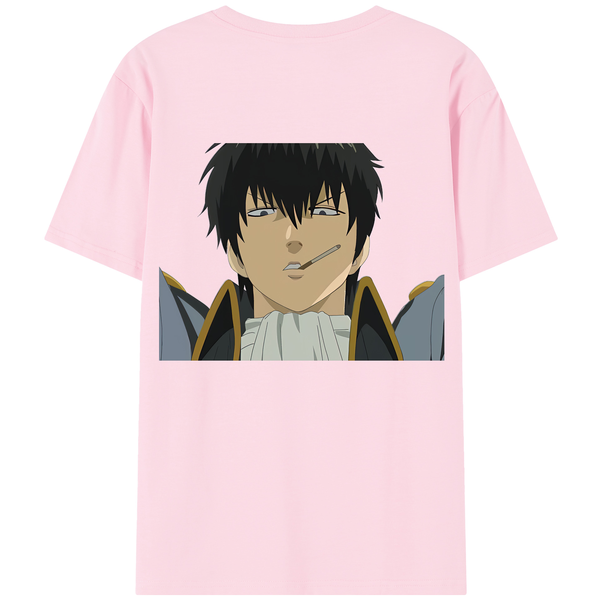 （画像用） ぎんたま 坂田銀時（さかたぎんとき） 神楽 志村新八（しむら しんぱち） GINTAMA Sakata Gintoki Kagura Shimura Shinpachi 綿100％半袖Tシャツ（背面プリント）