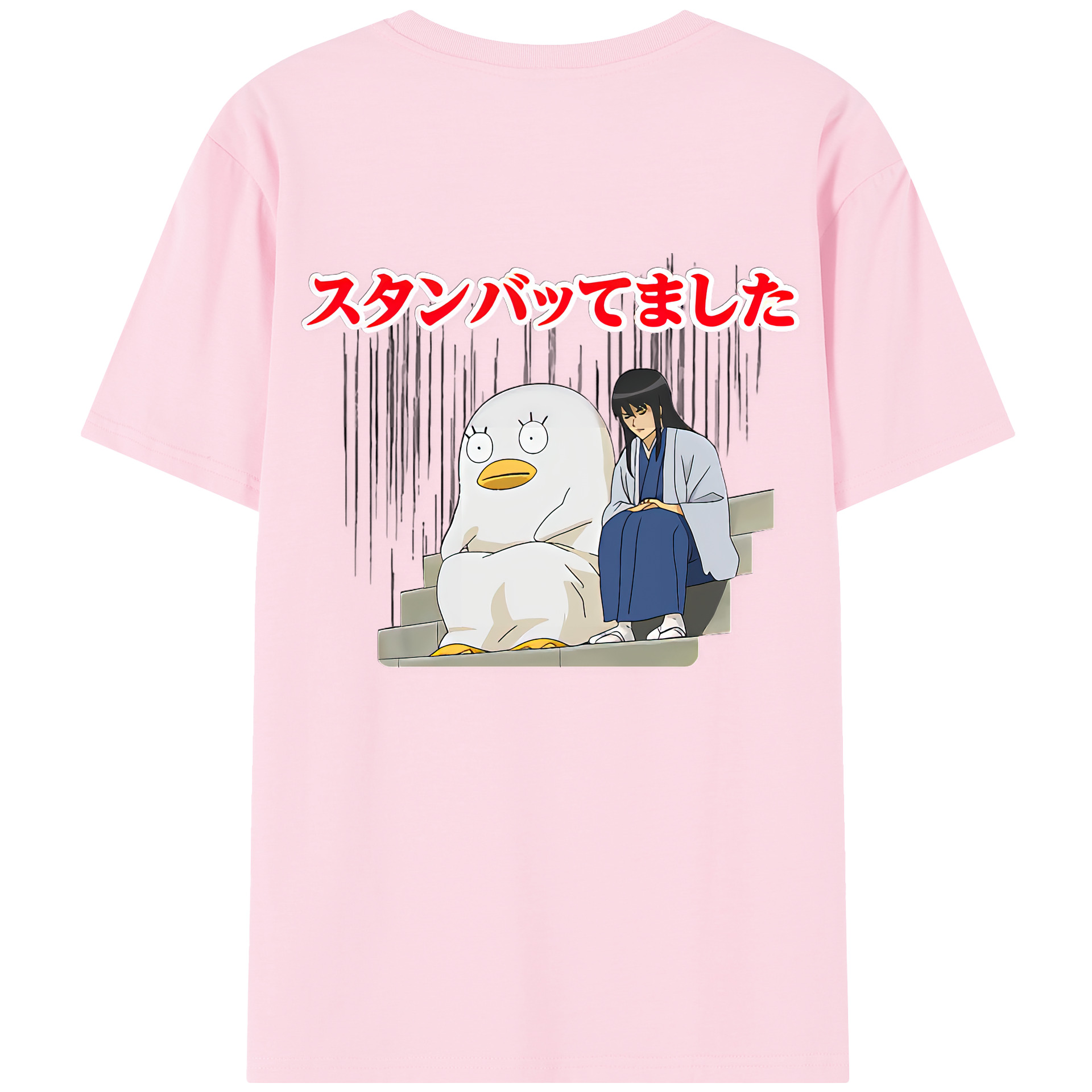 （画像用） ぎんたま 坂田銀時（さかたぎんとき） 神楽 志村新八（しむら しんぱち） GINTAMA Sakata Gintoki Kagura Shimura Shinpachi 綿100％半袖Tシャツ（背面プリント）