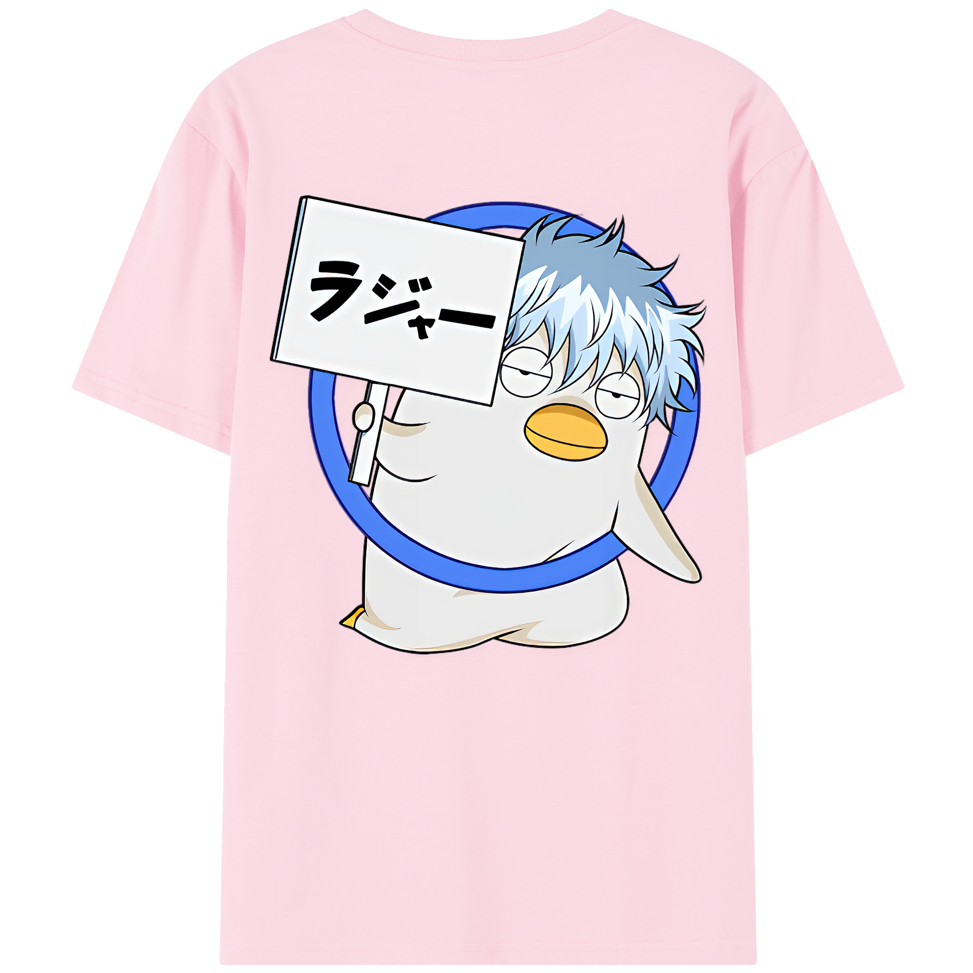 （画像用） ぎんたま 坂田銀時（さかたぎんとき） 神楽 志村新八（しむら しんぱち） GINTAMA Sakata Gintoki Kagura Shimura Shinpachi 綿100％半袖Tシャツ（背面プリント）