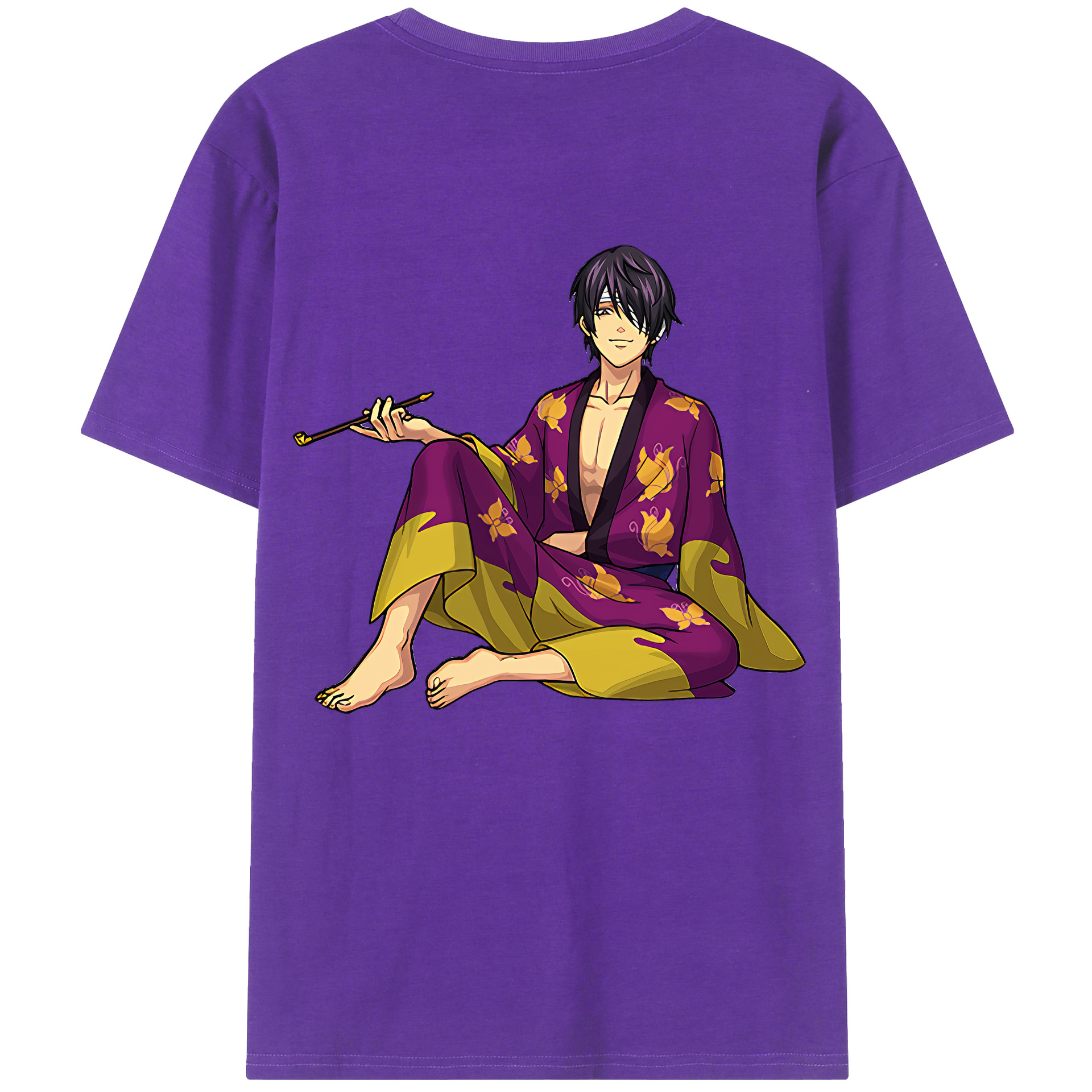（画像用） ぎんたま 坂田銀時（さかたぎんとき） 神楽 志村新八（しむら しんぱち） GINTAMA Sakata Gintoki Kagura Shimura Shinpachi 綿100％半袖Tシャツ（背面プリント）