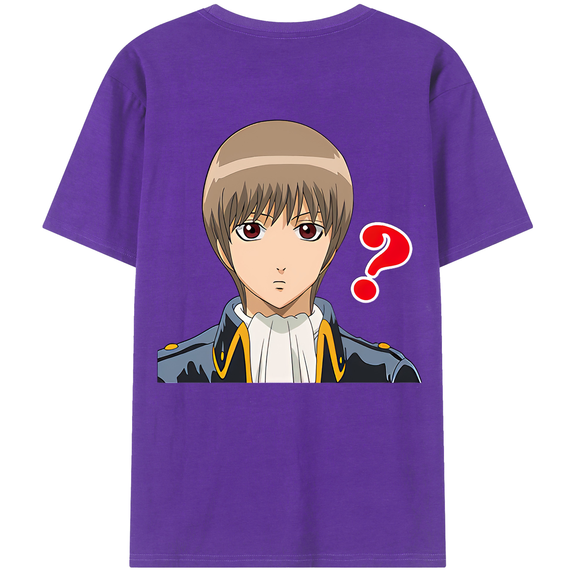 （画像用） ぎんたま 坂田銀時（さかたぎんとき） 神楽 志村新八（しむら しんぱち） GINTAMA Sakata Gintoki Kagura Shimura Shinpachi 綿100％半袖Tシャツ（背面プリント）
