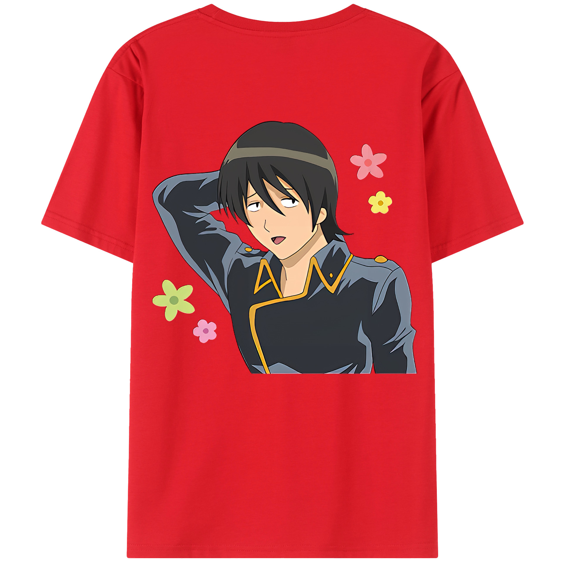 （画像用） ぎんたま 坂田銀時（さかたぎんとき） 神楽 志村新八（しむら しんぱち） GINTAMA Sakata Gintoki Kagura Shimura Shinpachi 綿100％半袖Tシャツ（背面プリント）