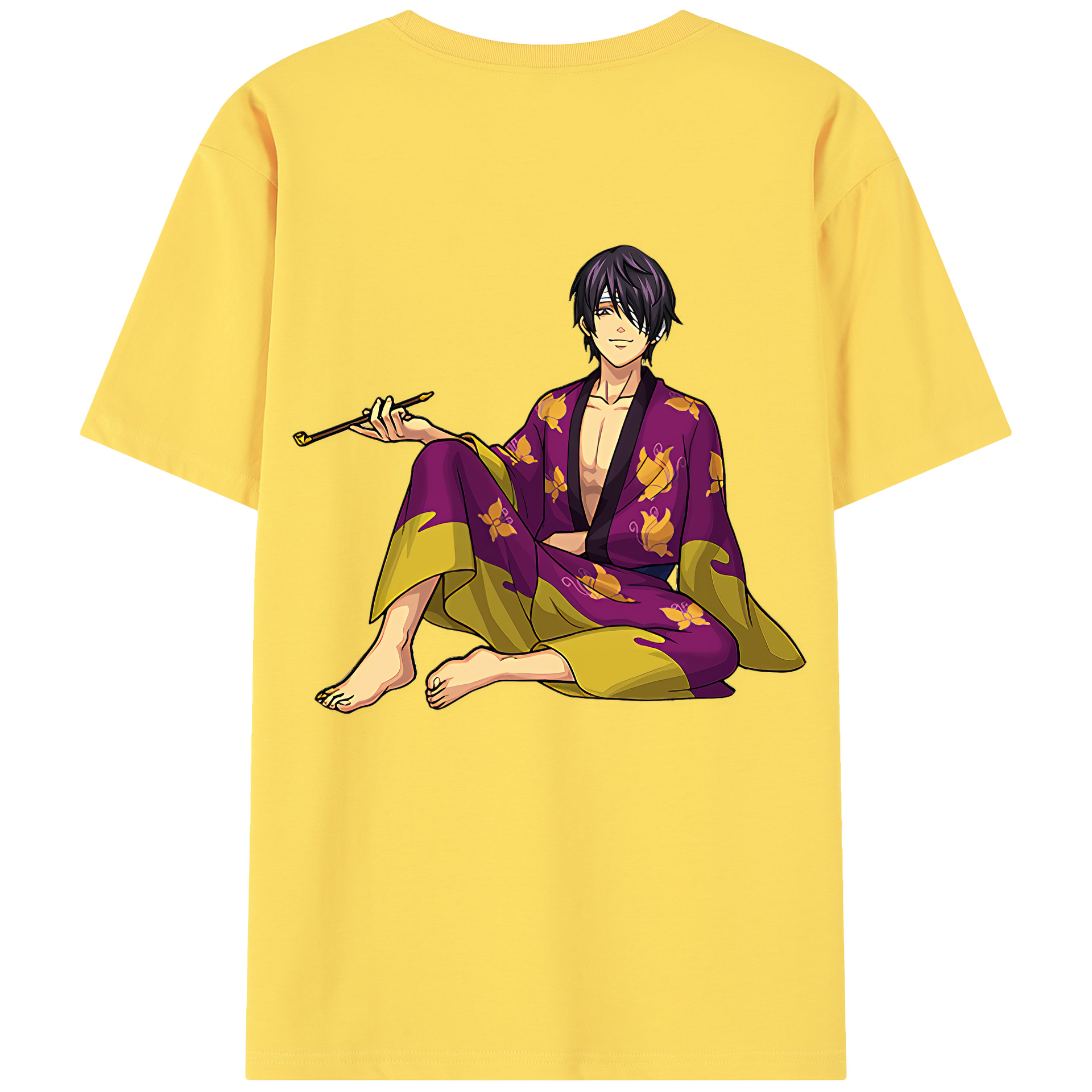 （画像用） ぎんたま 坂田銀時（さかたぎんとき） 神楽 志村新八（しむら しんぱち） GINTAMA Sakata Gintoki Kagura Shimura Shinpachi 綿100％半袖Tシャツ（背面プリント）