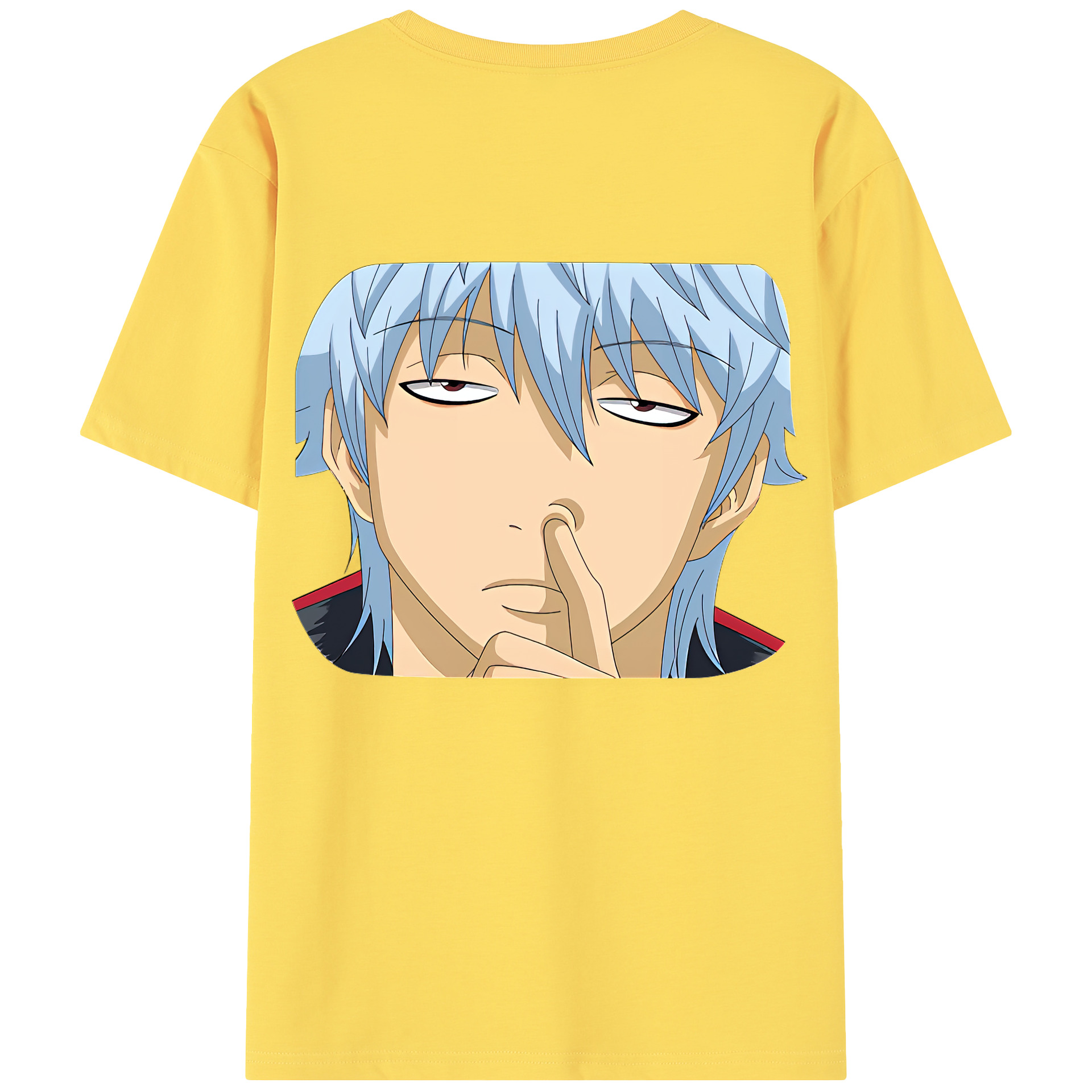 （画像用） ぎんたま 坂田銀時（さかたぎんとき） 神楽 志村新八（しむら しんぱち） GINTAMA Sakata Gintoki Kagura Shimura Shinpachi 綿100％半袖Tシャツ（背面プリント）
