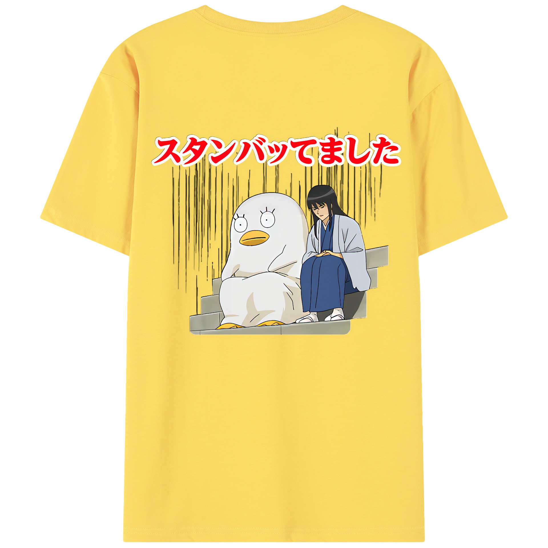 （画像用） ぎんたま 坂田銀時（さかたぎんとき） 神楽 志村新八（しむら しんぱち） GINTAMA Sakata Gintoki Kagura Shimura Shinpachi 綿100％半袖Tシャツ（背面プリント）